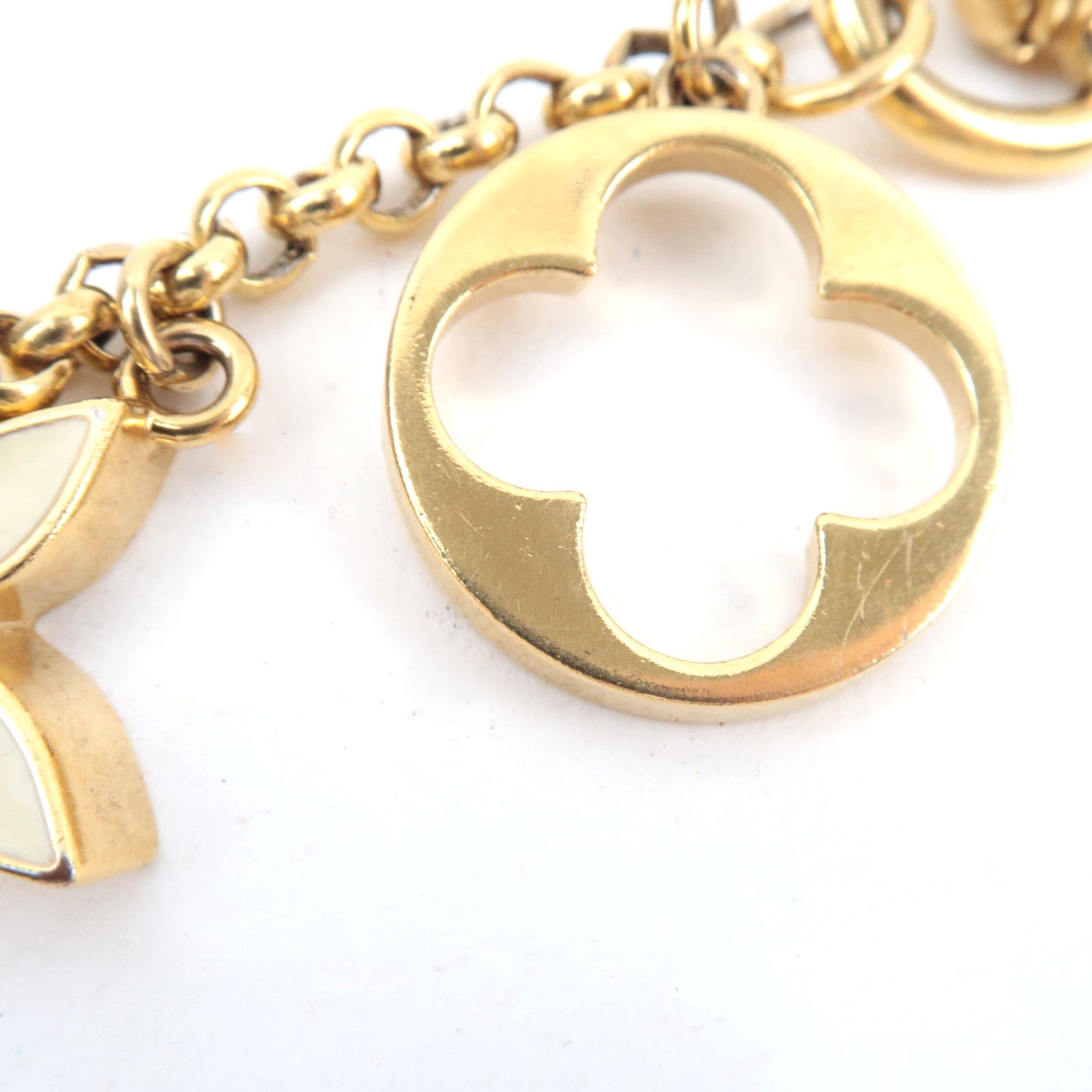 Louis Vuitton Chain Fleur de Monogram Bag Charm M65111 DI1221