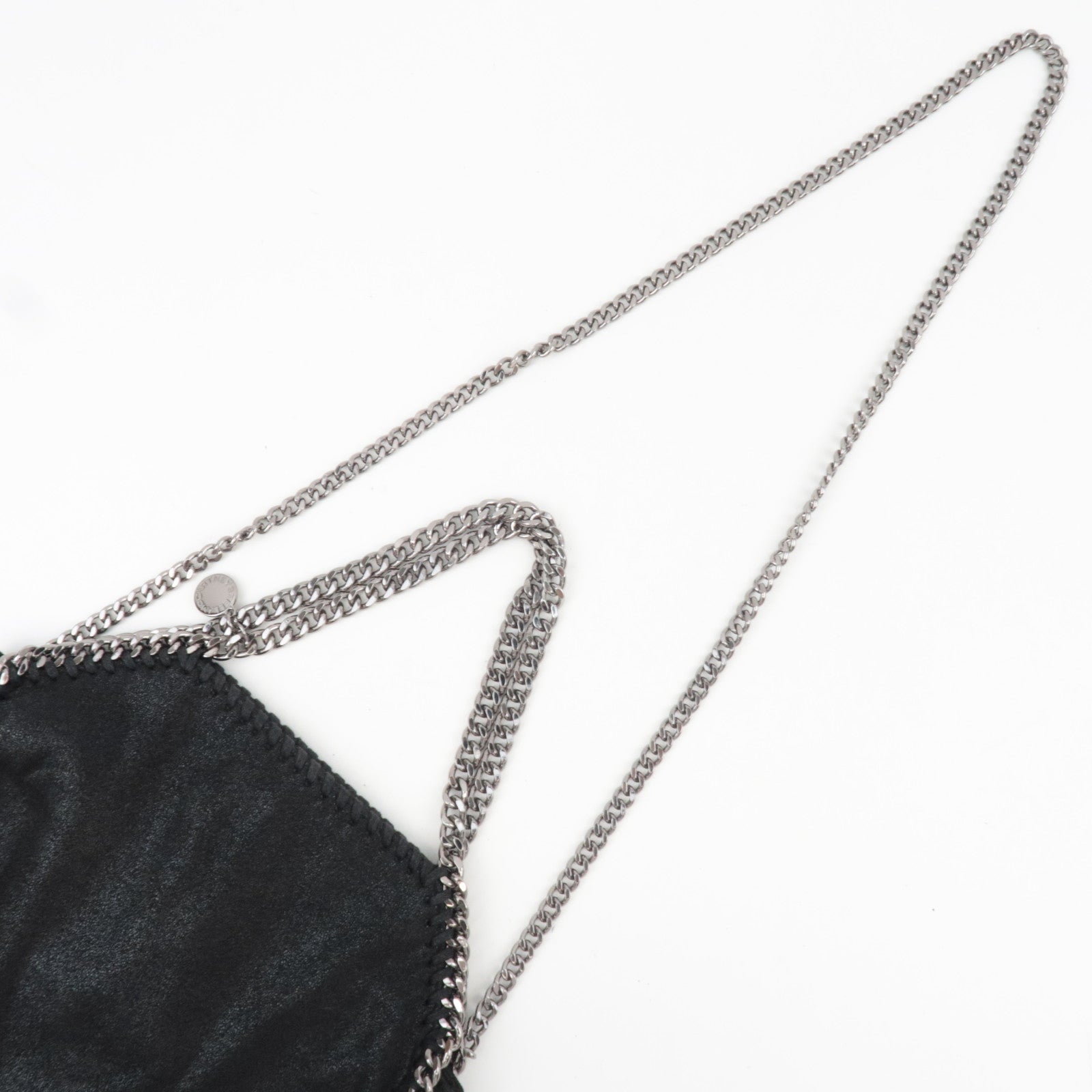 Stella McCartney Falabella Mini Chain Shoulder Bag Vegan Leather Black