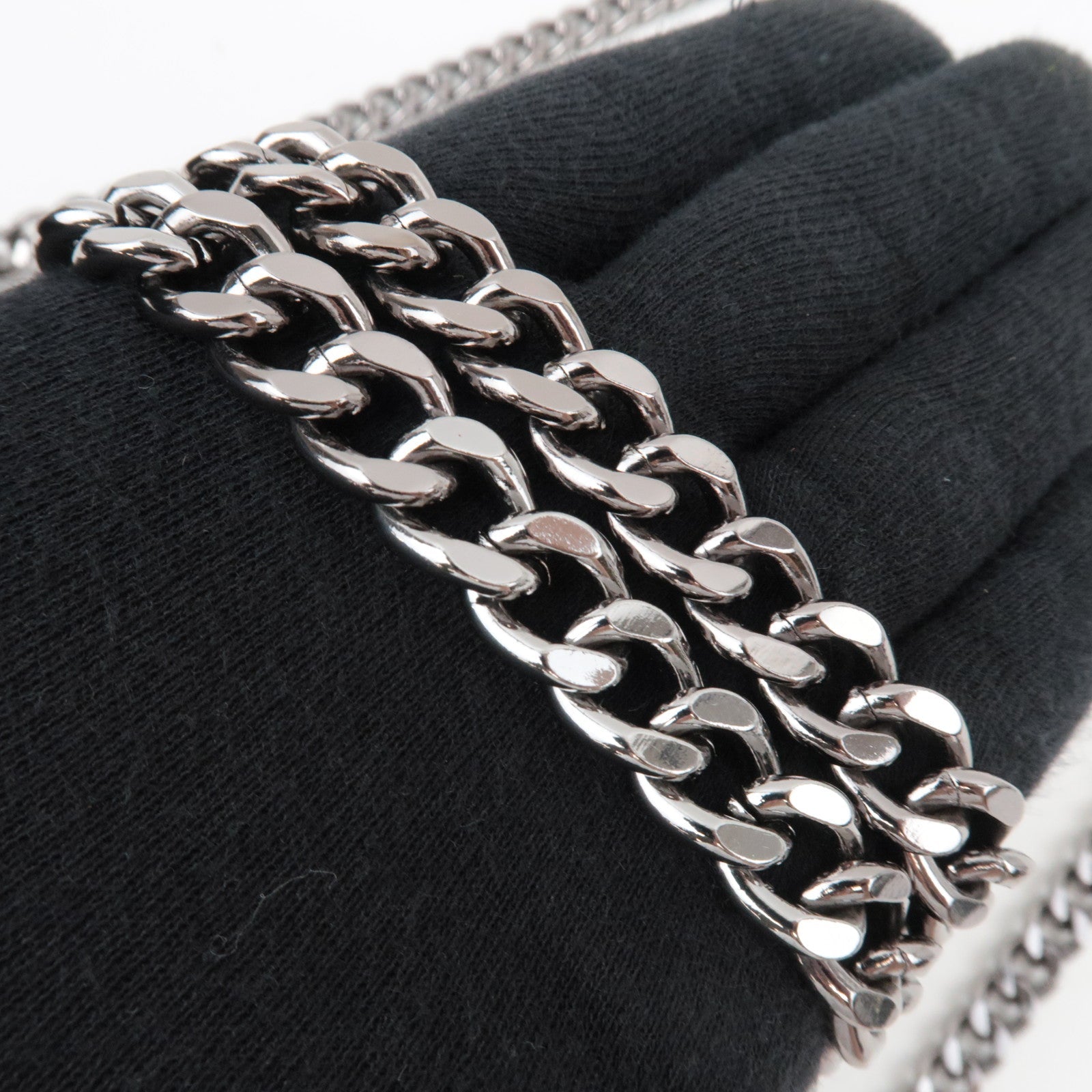 Stella McCartney Falabella Mini Chain Shoulder Bag Vegan Leather Black