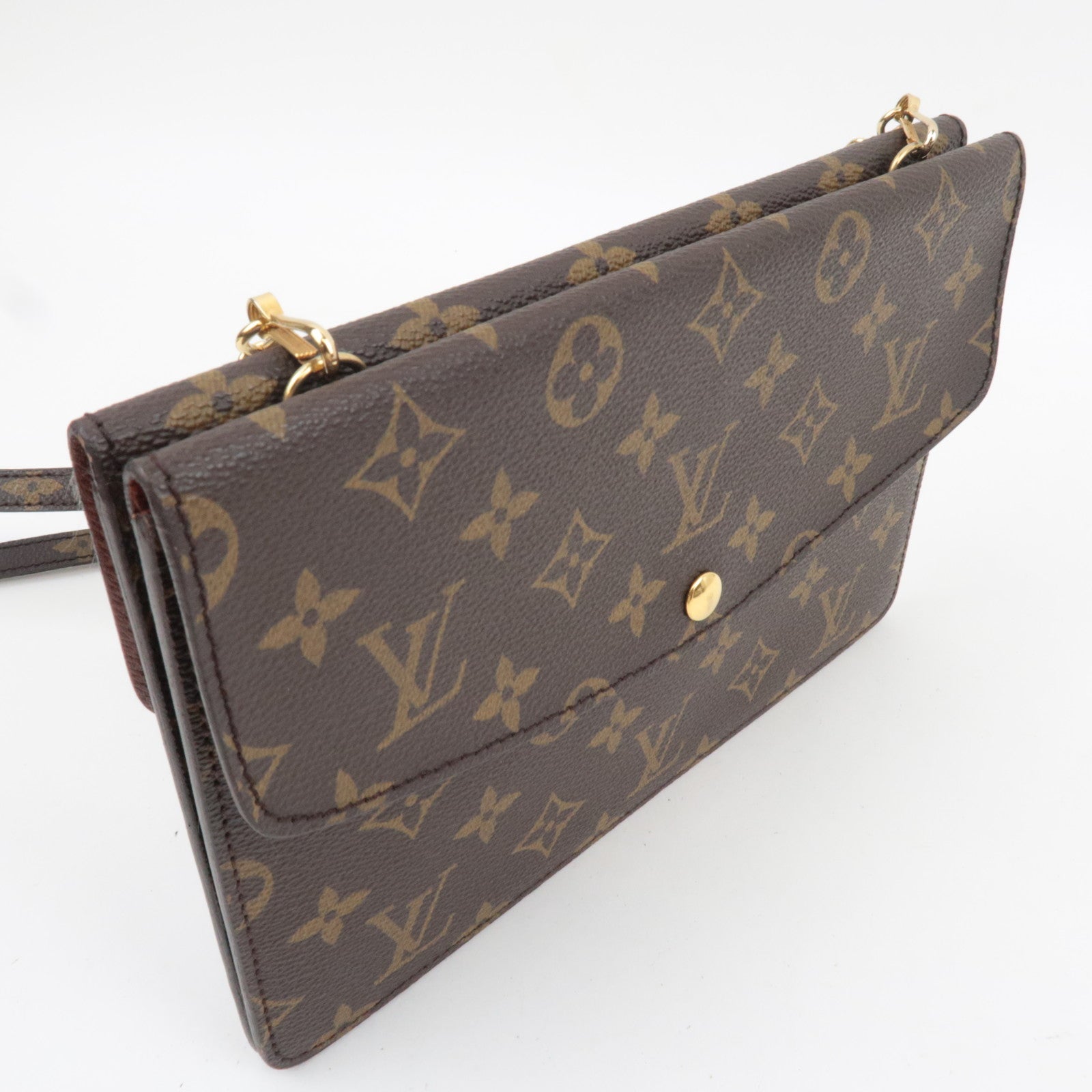 Louis Vuitton Monogram Double Rabbat Shoulder Bag M51815 873VI