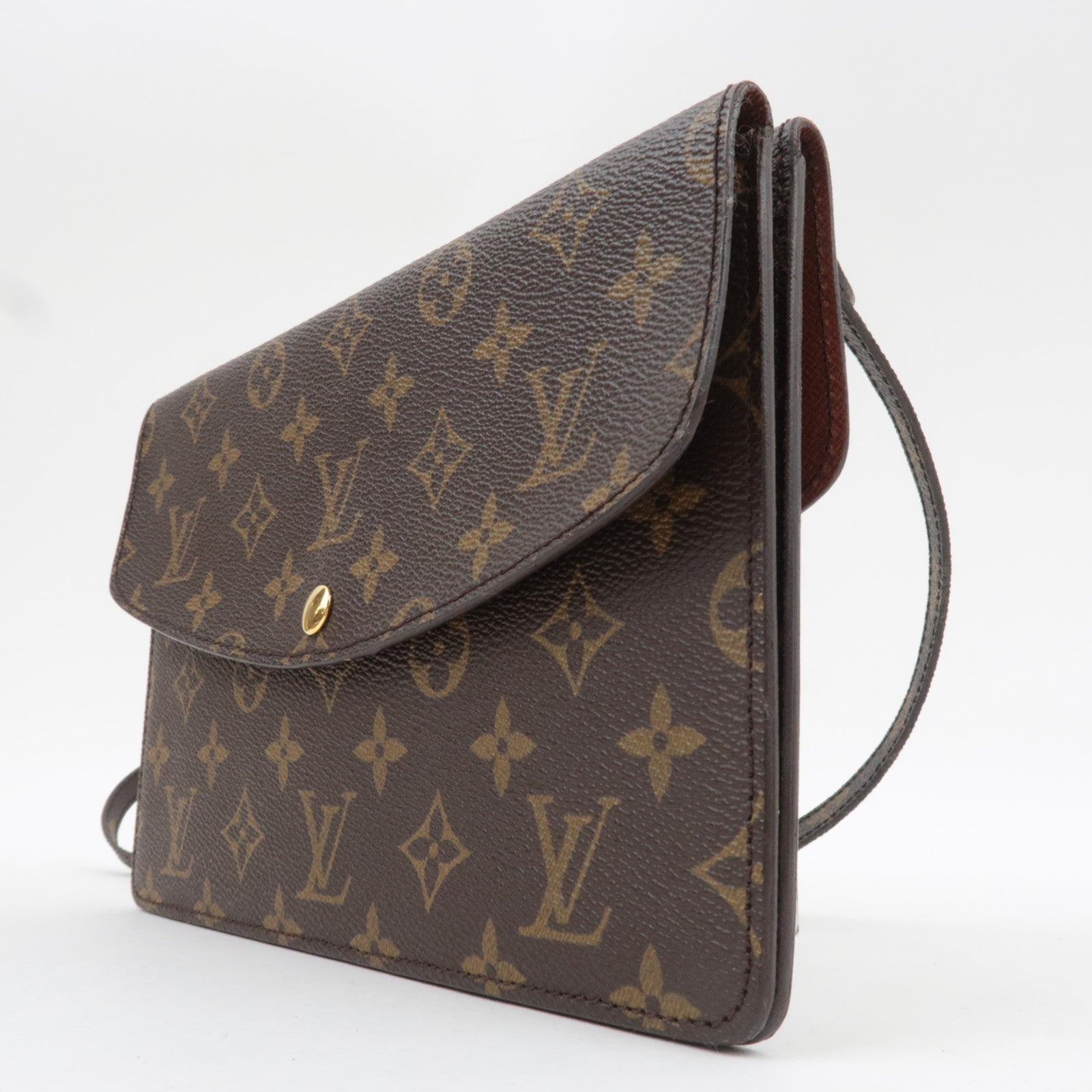 Louis Vuitton Monogram Double Rabbat Shoulder Bag M51815 873VI
