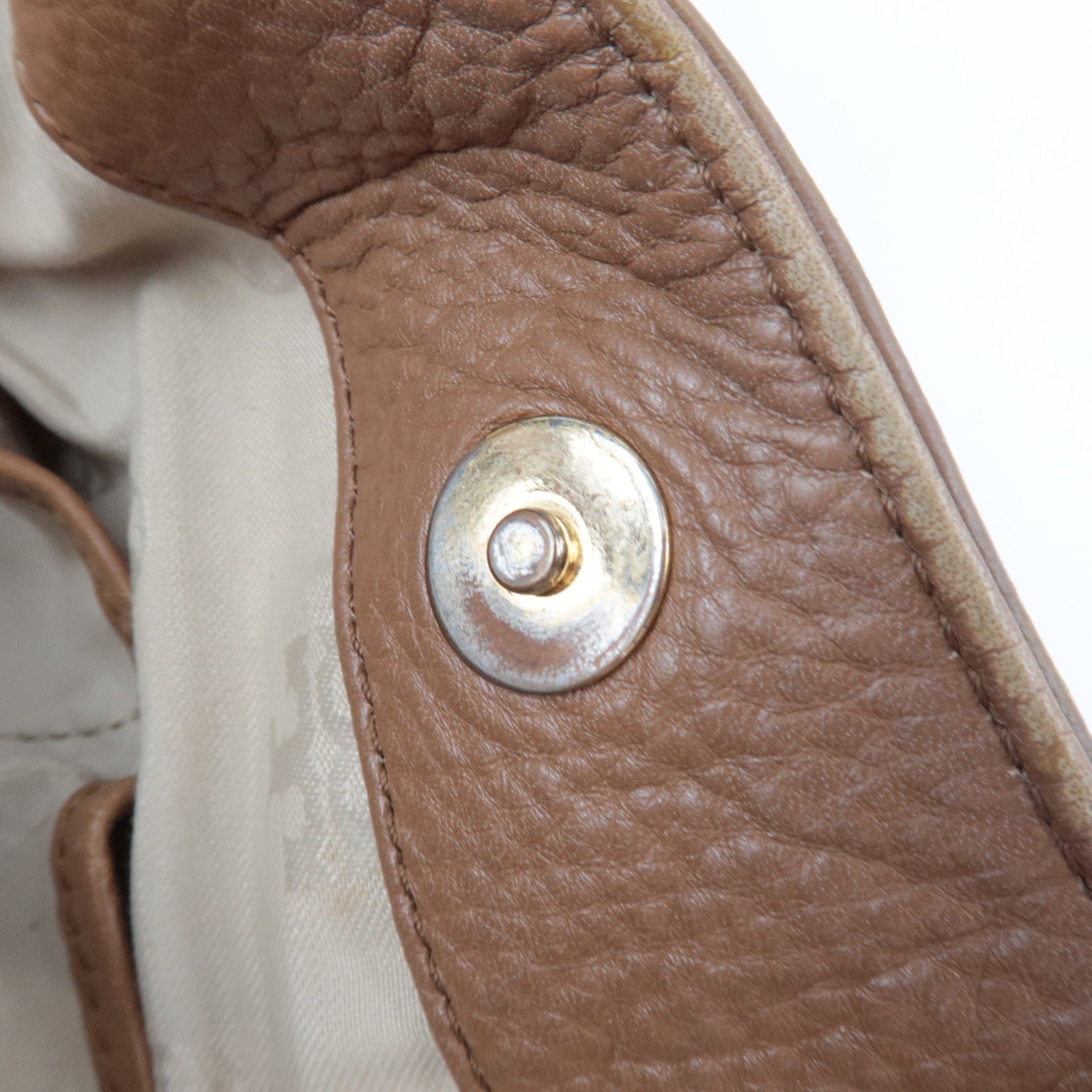 TORY BURCH Tote Bag Leather Brown