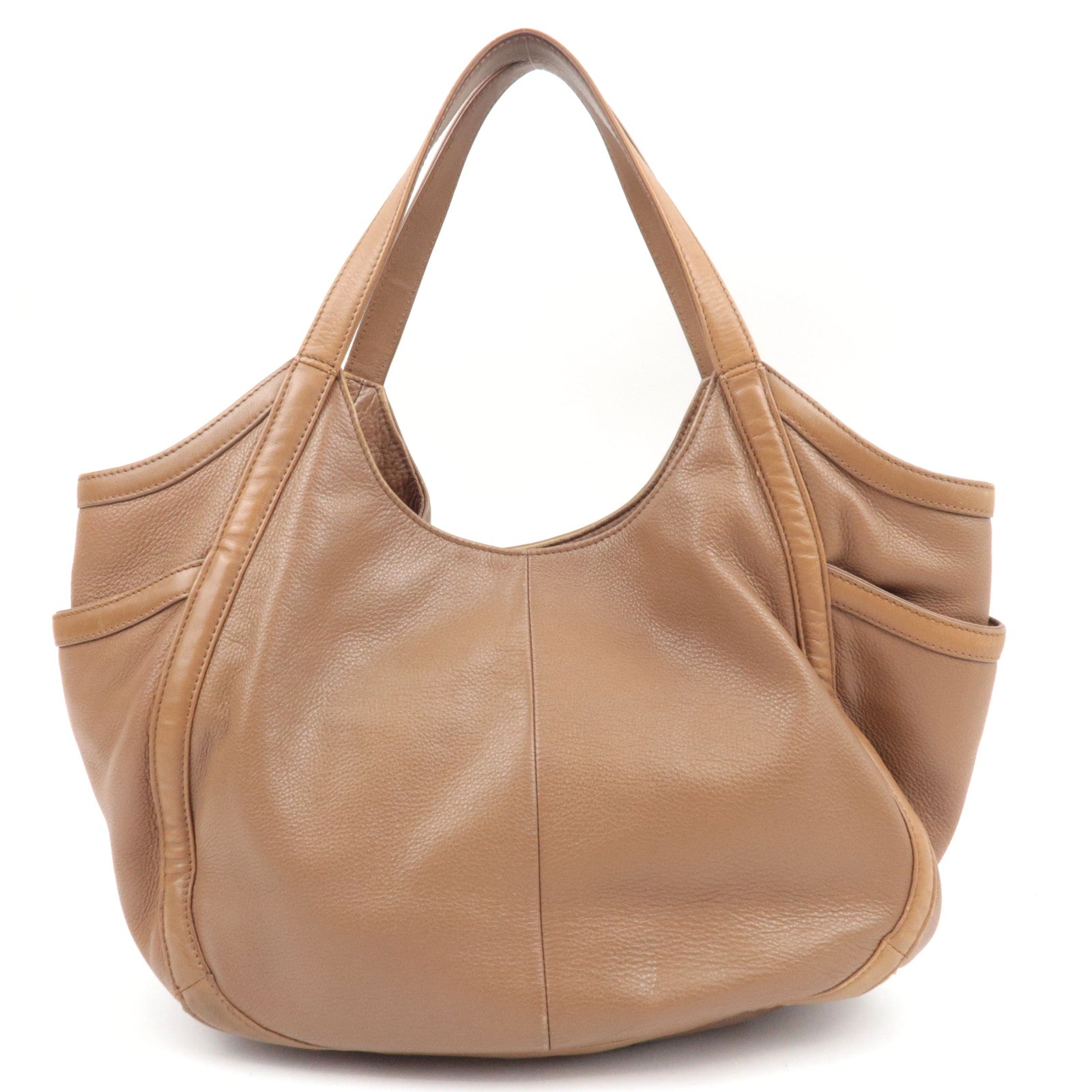 TORY BURCH Tote Bag Leather Brown