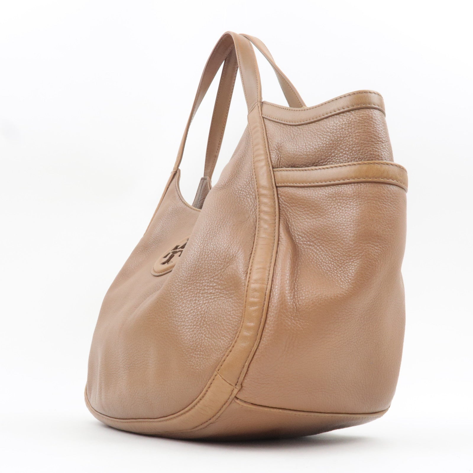 TORY BURCH Tote Bag Leather Brown