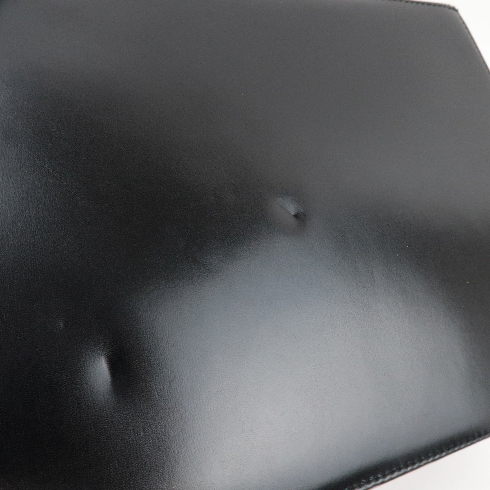 Ferragamo Gancini 2Way Handbag Leather Black Gold HDW *Strap