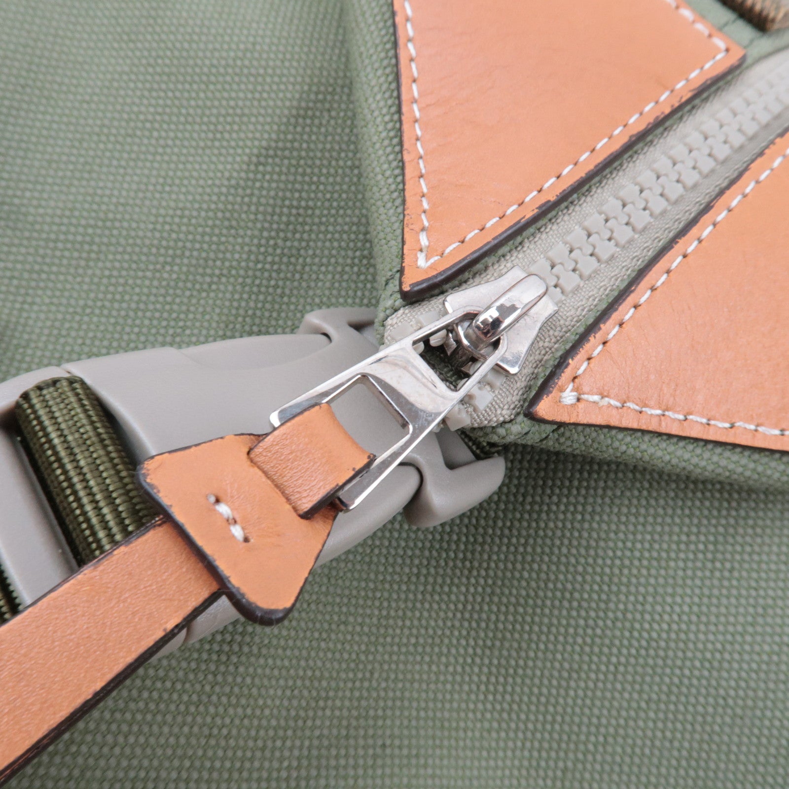 LOEWE Anagram Convertible Backpack Canvas Khaki