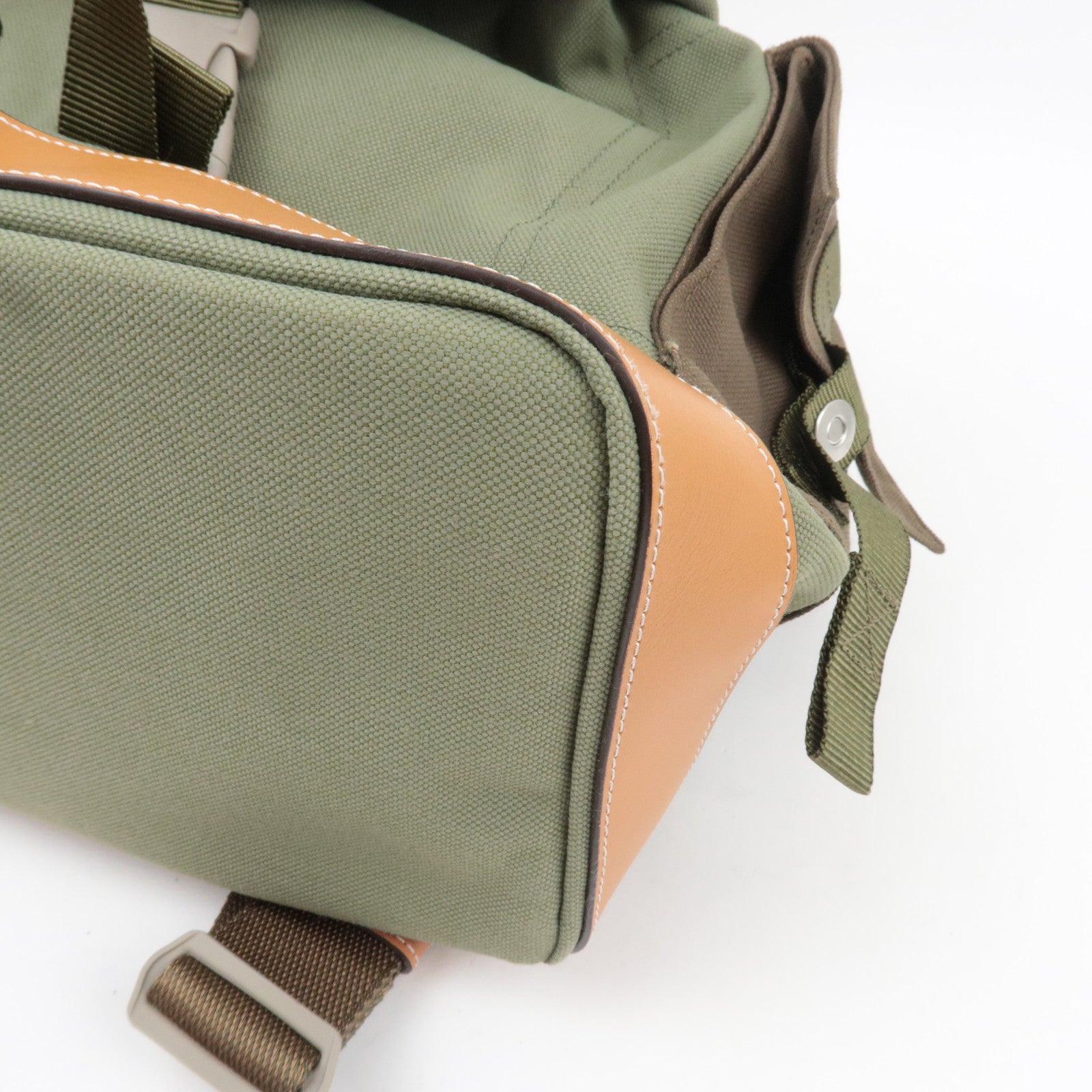 LOEWE Anagram Convertible Backpack Canvas Khaki