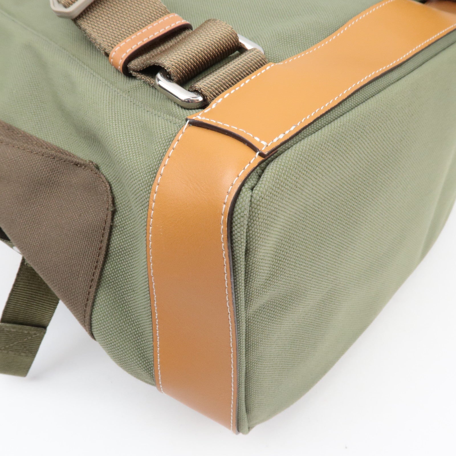 LOEWE Anagram Convertible Backpack Canvas Khaki