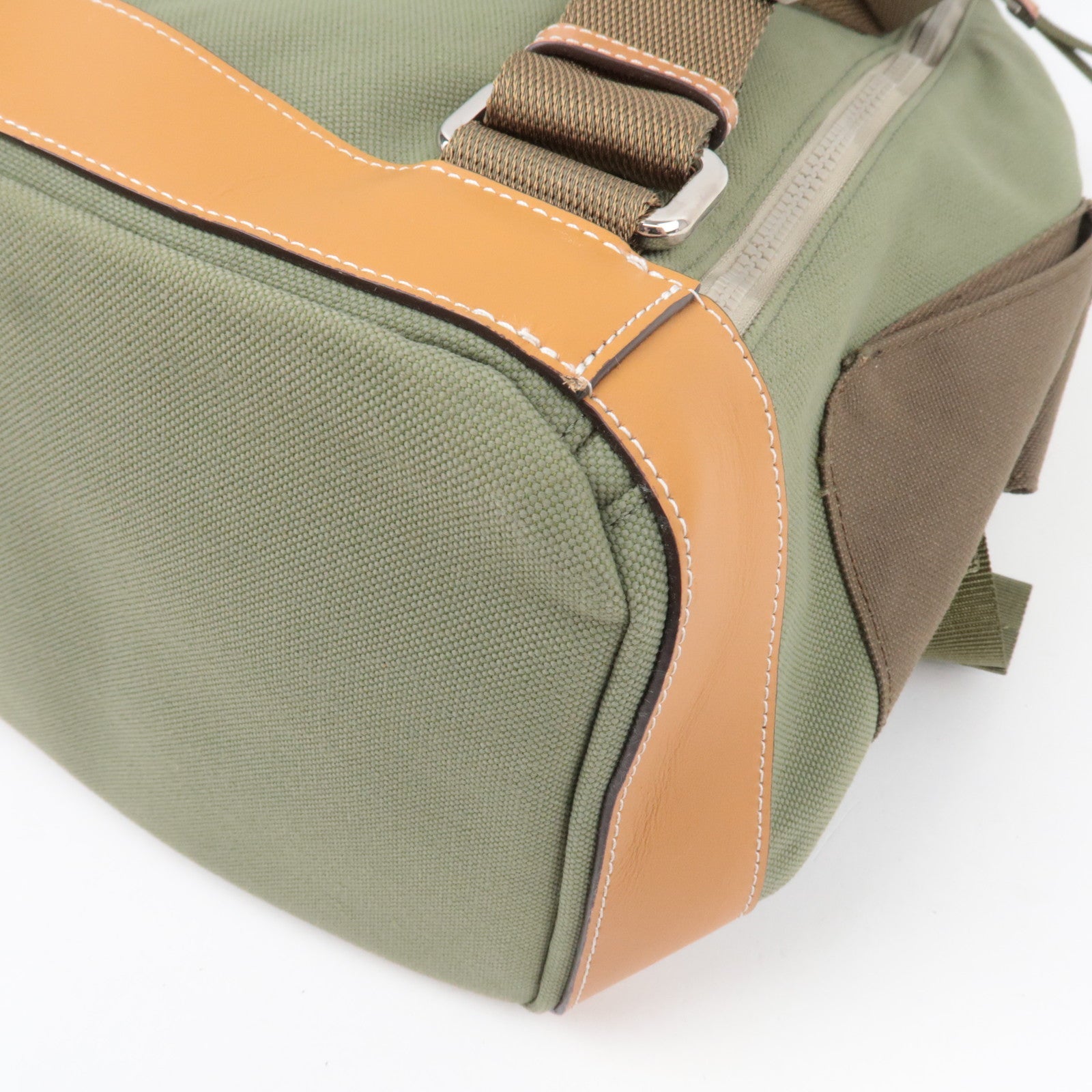 LOEWE Anagram Convertible Backpack Canvas Khaki