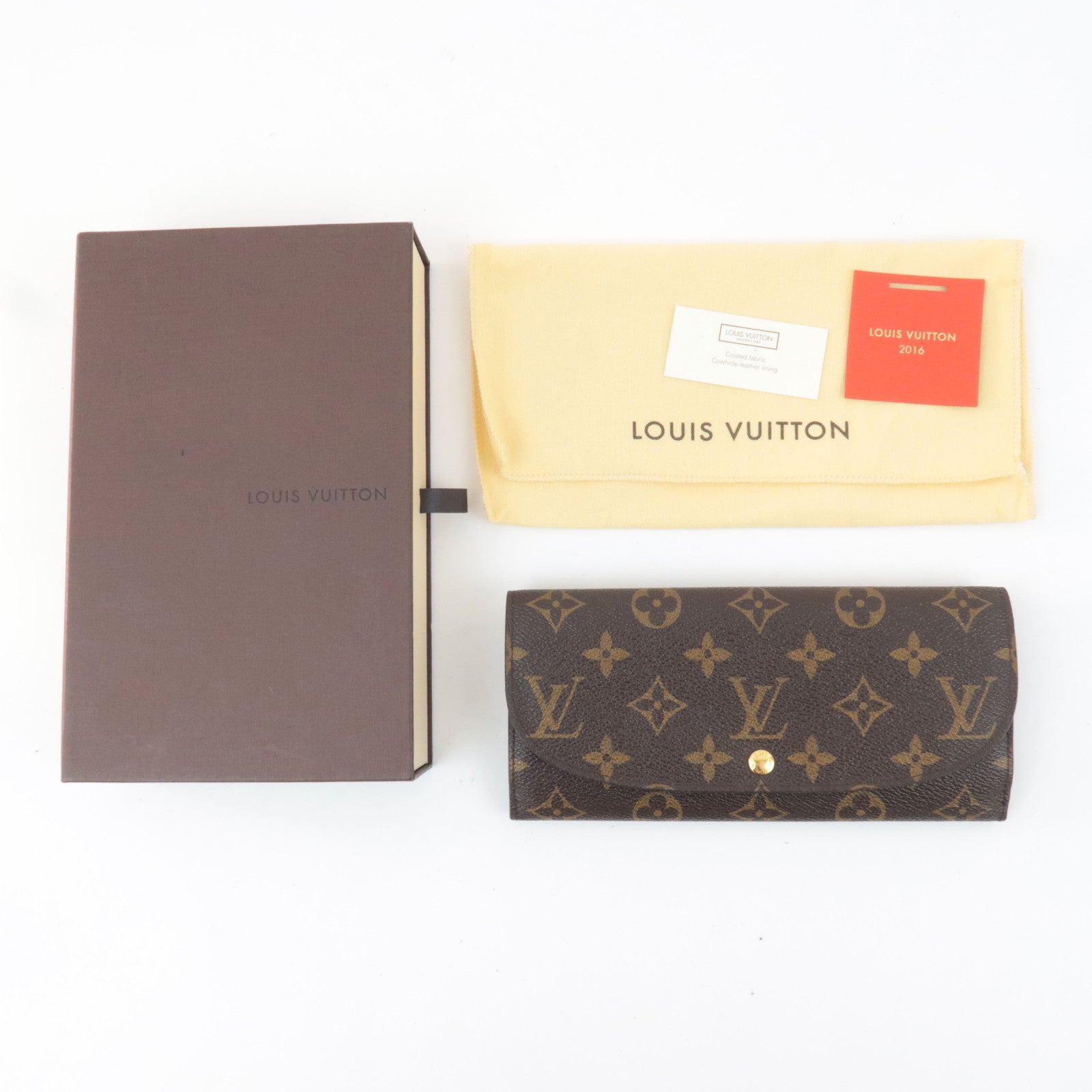 Louis Vuitton Monogram Portefeuille Louise Long Wallet M60460 TR4122 *Box, Dust bag
