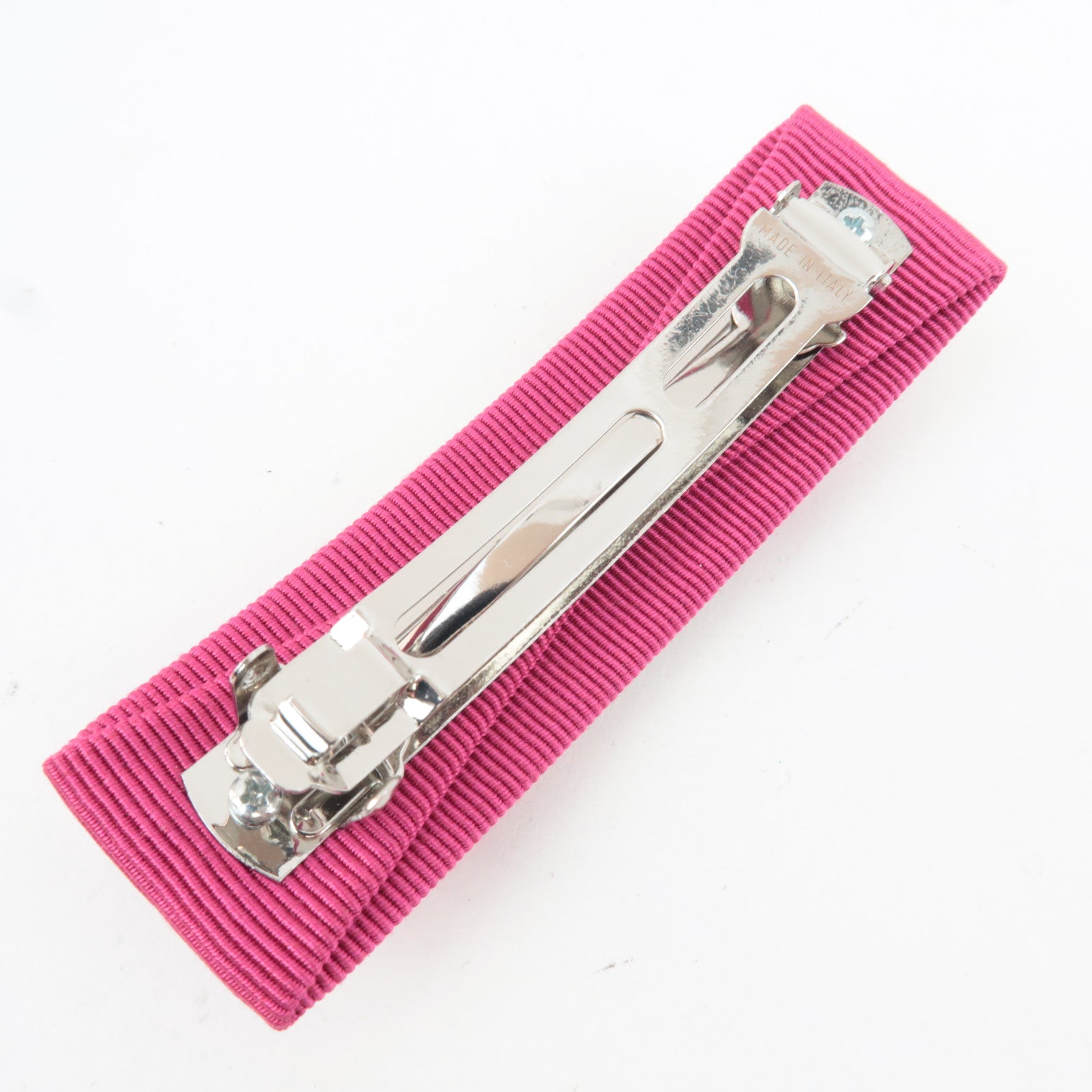 Ferragamo Vara Ribbon Barrette Hair Clip Pink *Box