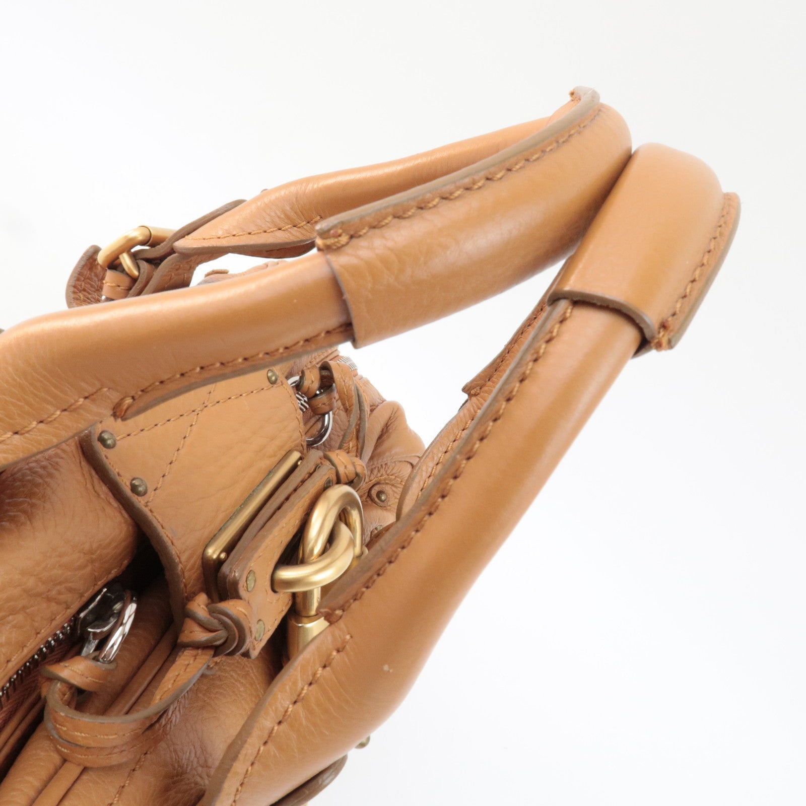 Chloe Paddington Handbag Leather Brown *Key Lock