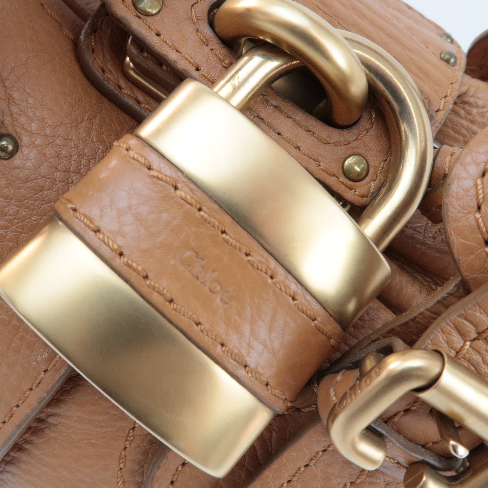 Chloe Paddington Handbag Leather Brown *Key Lock