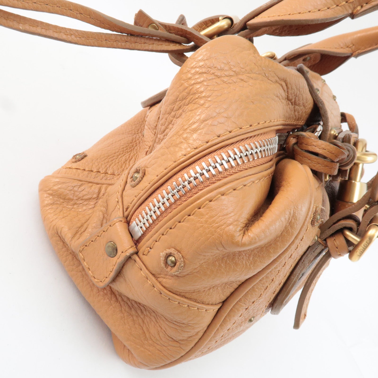 Chloe Paddington Handbag Leather Brown *Key Lock