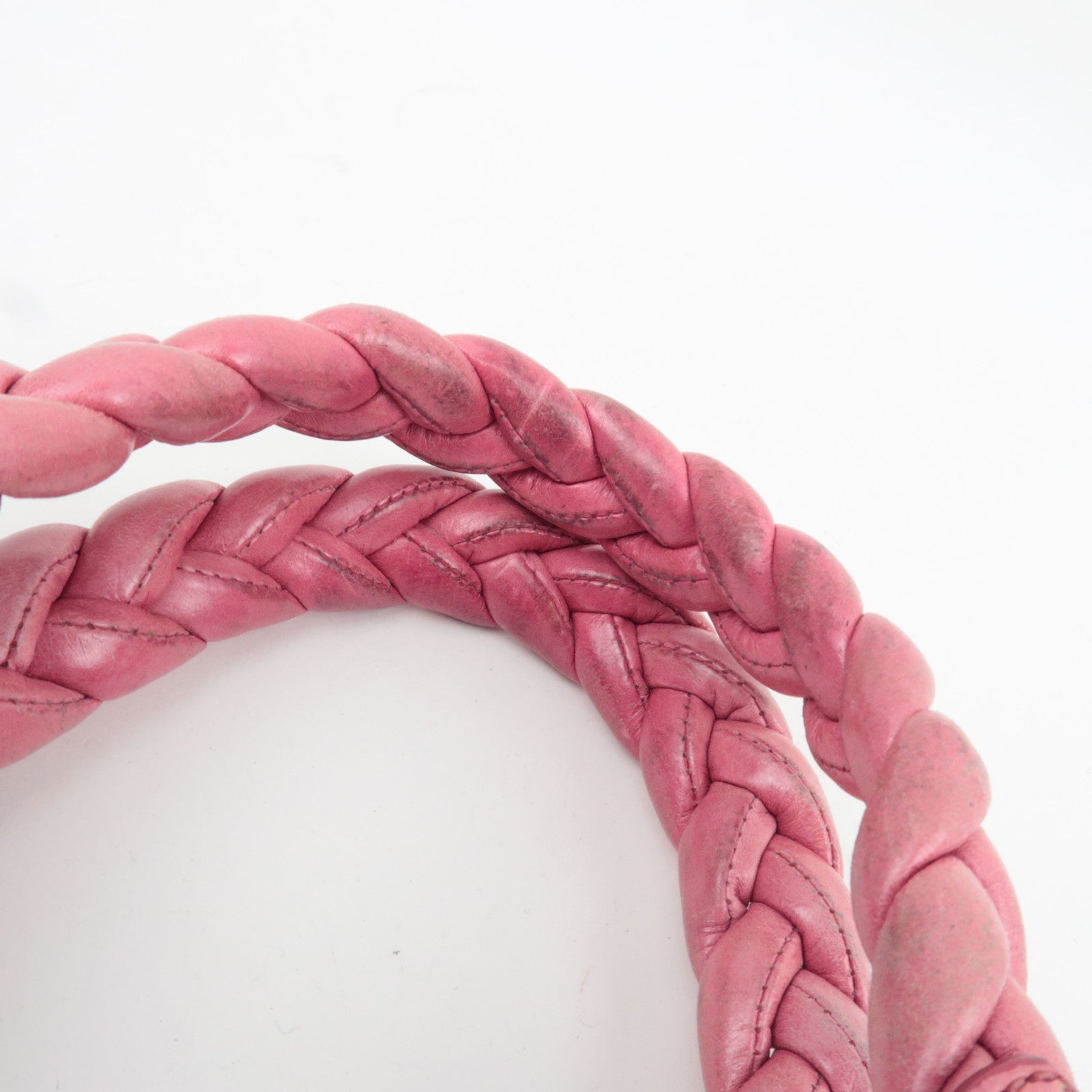 MIU MIU Matelasse 2Way Handbag Leather Pink *Strap, clochette, key