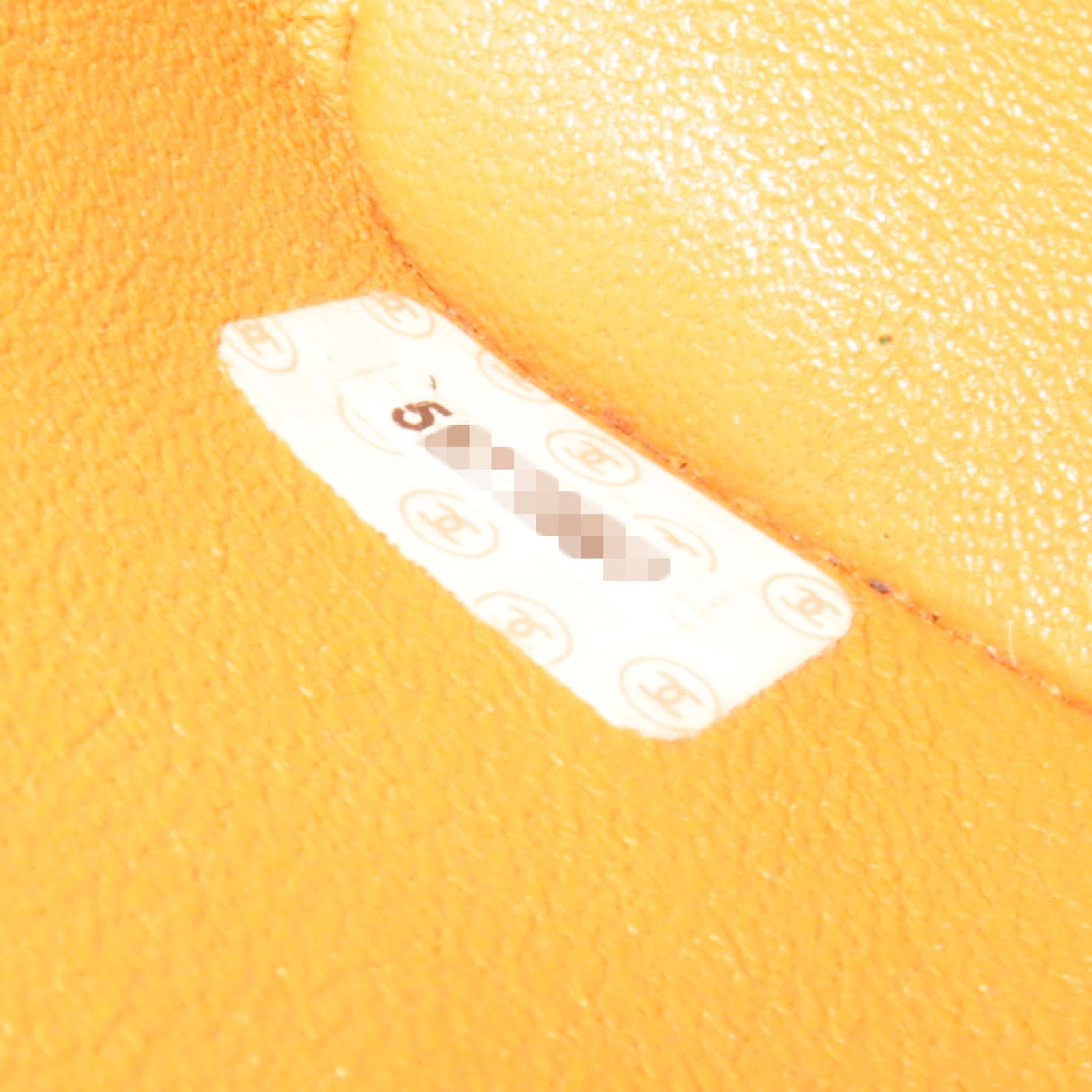 CHANEL Matelasse Medallion Tote Caviarskin Orange Silver HDW A01804 5571867 *G card