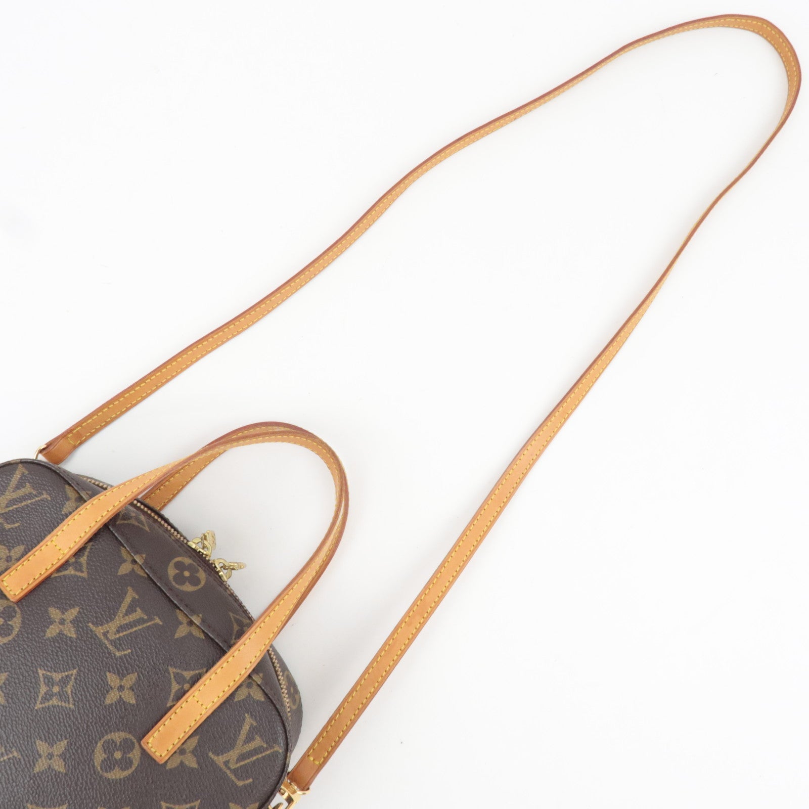 Louis Vuitton Monogram Spontini 2Way Handbag M47500 AR0033 *Strap