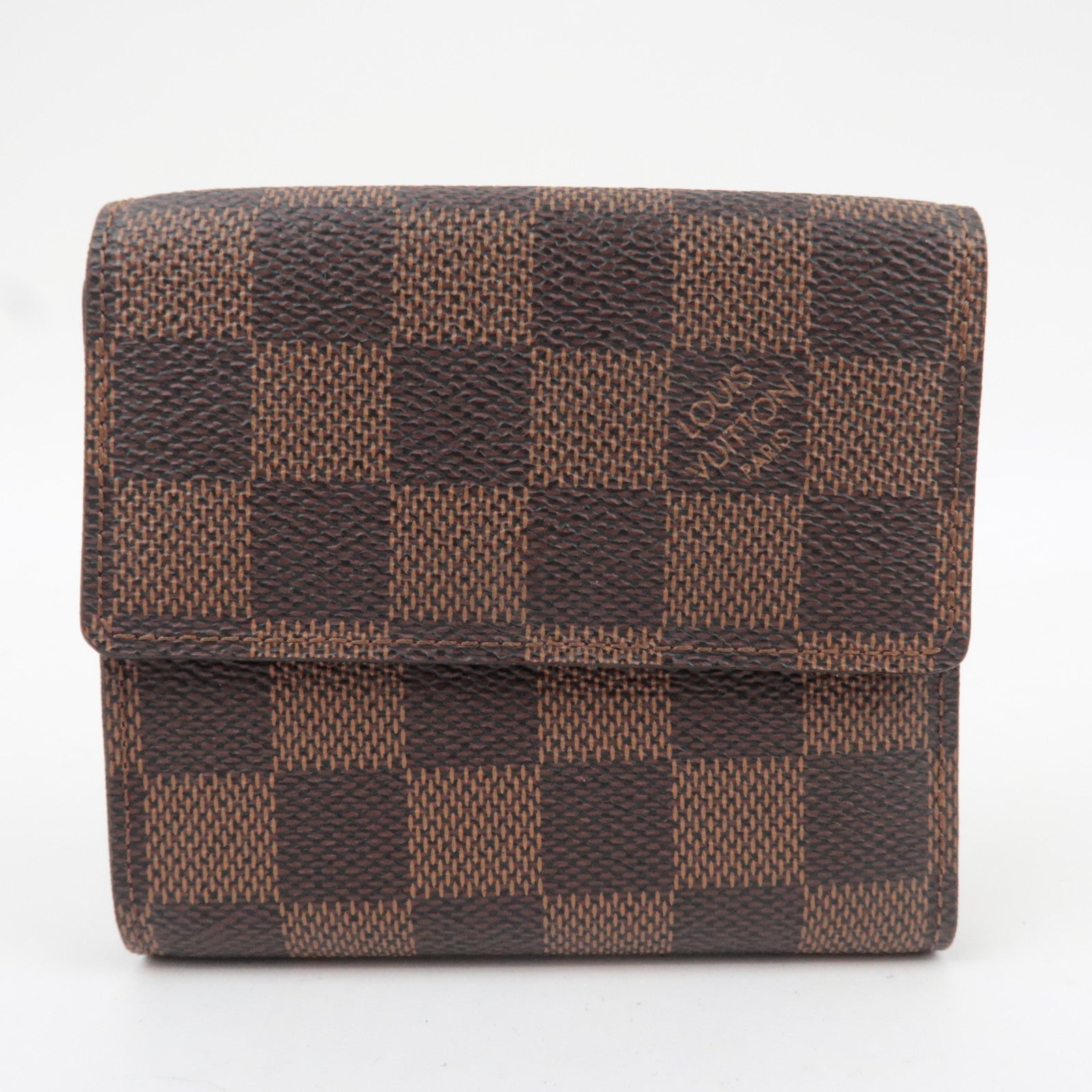 Louis Vuitton Damier Portefeuille Elise Wallet Damier Canvas  N61654 SP4122