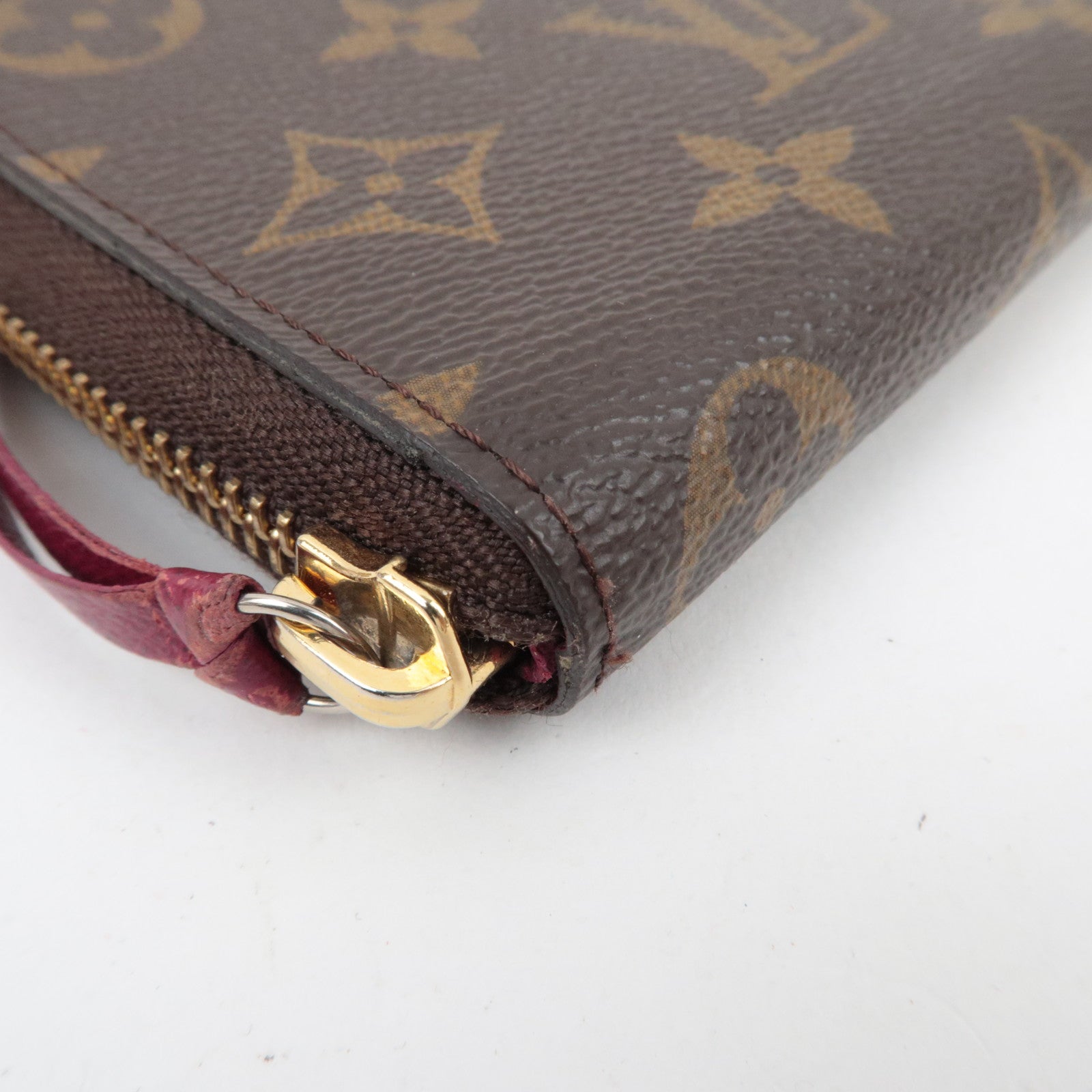 Louis Vuitton Monogram Portefeuille Clemence Long Wallet Fuchsia M60742 SP2197