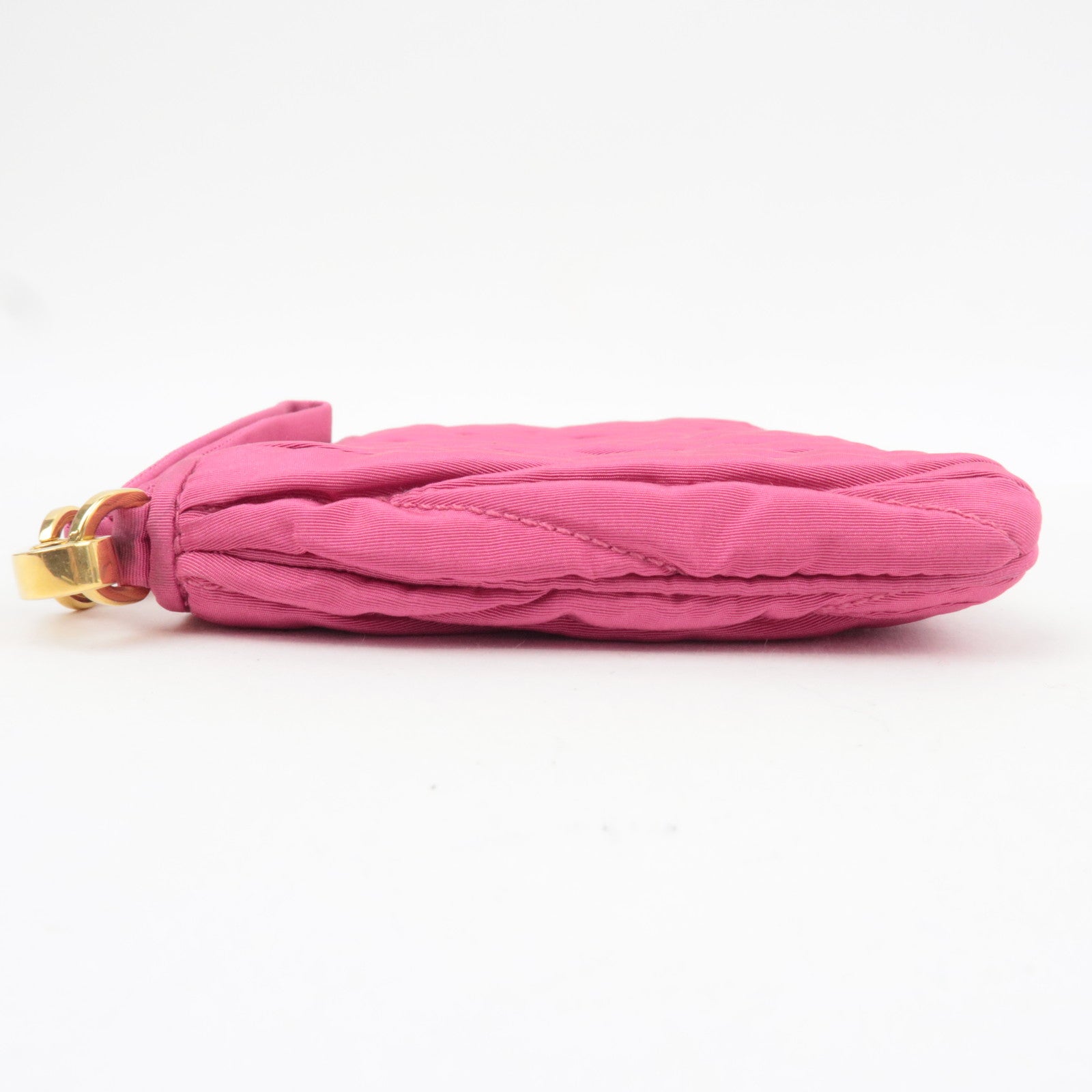 MIU MIU Matelasse Pouch Nylon Pink