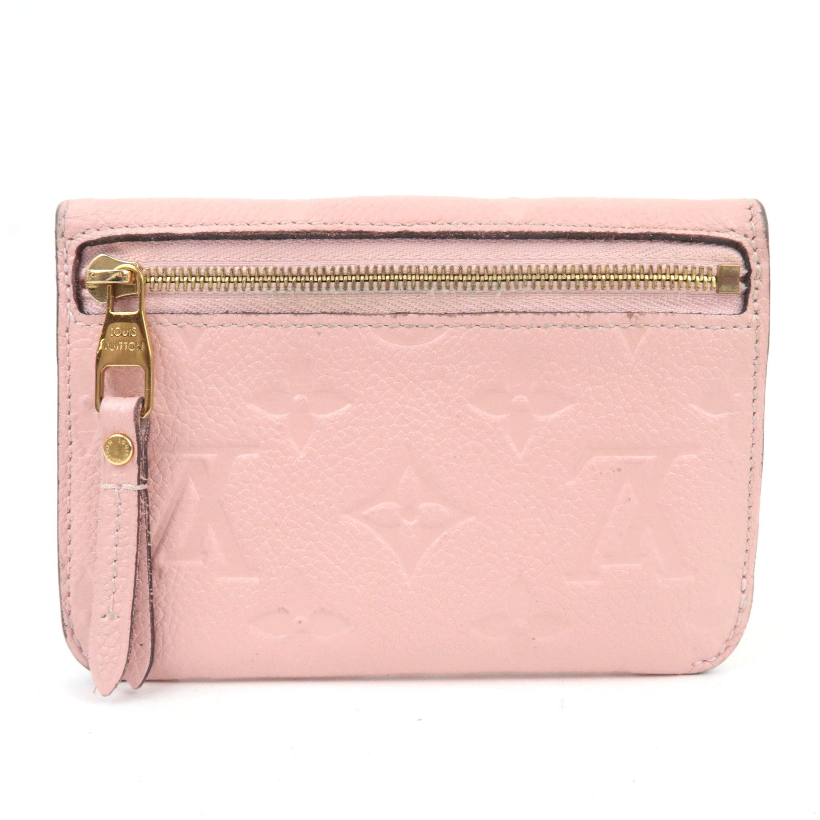 Louis Vuitton Monogram Empreinte Pochette Cles Coin Case Rose Ballerine M61247 TJ2155