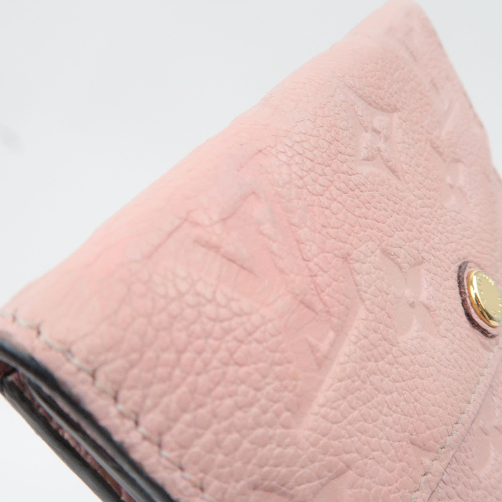 Louis Vuitton Monogram Empreinte Pochette Cles Coin Case Rose Ballerine M61247 TJ2155