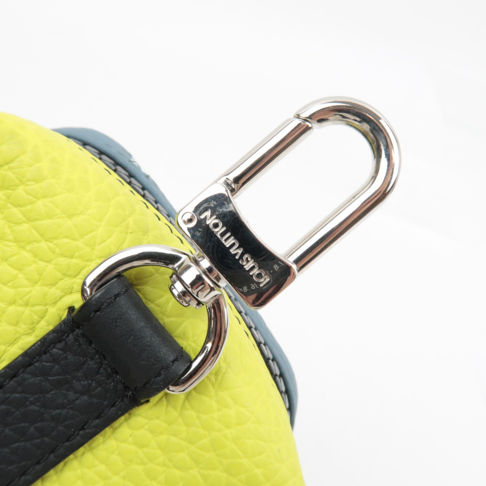 Louis Vuitton Square Pouch Color Blocks Taurillon Leather Gray M00739 CX0222