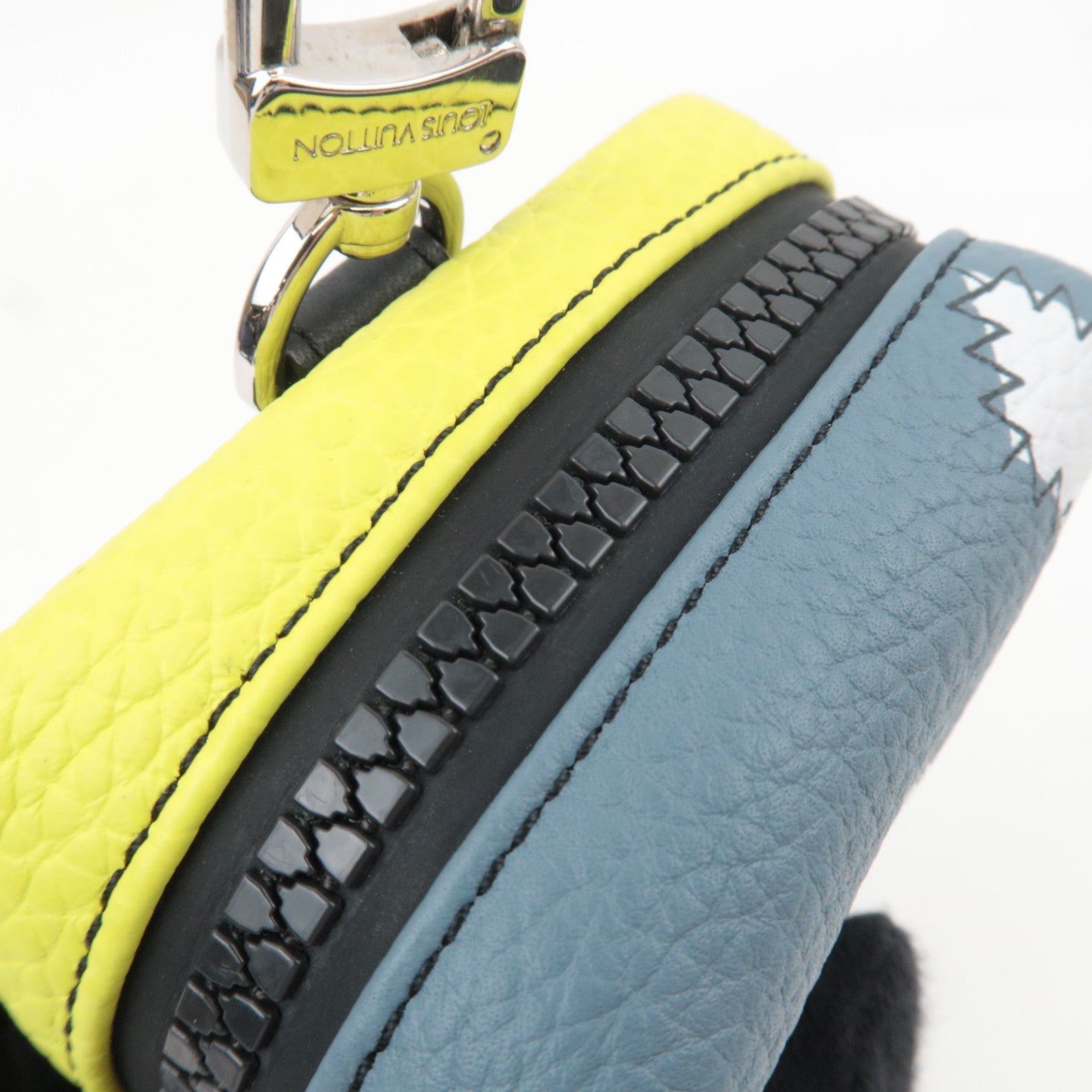 Louis Vuitton Square Pouch Color Blocks Taurillon Leather Gray M00739 CX0222