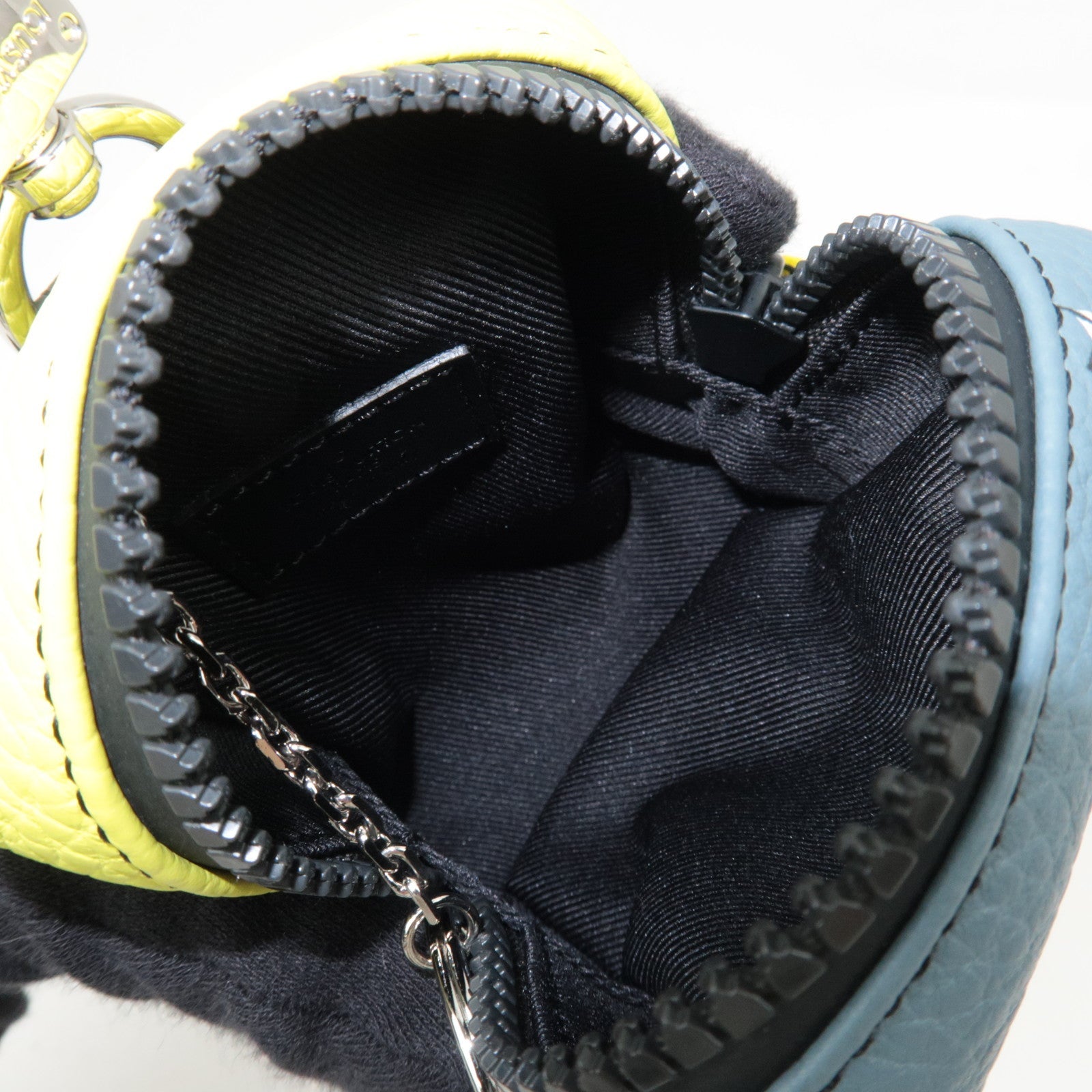 Louis Vuitton Square Pouch Color Blocks Taurillon Leather Gray M00739 CX0222