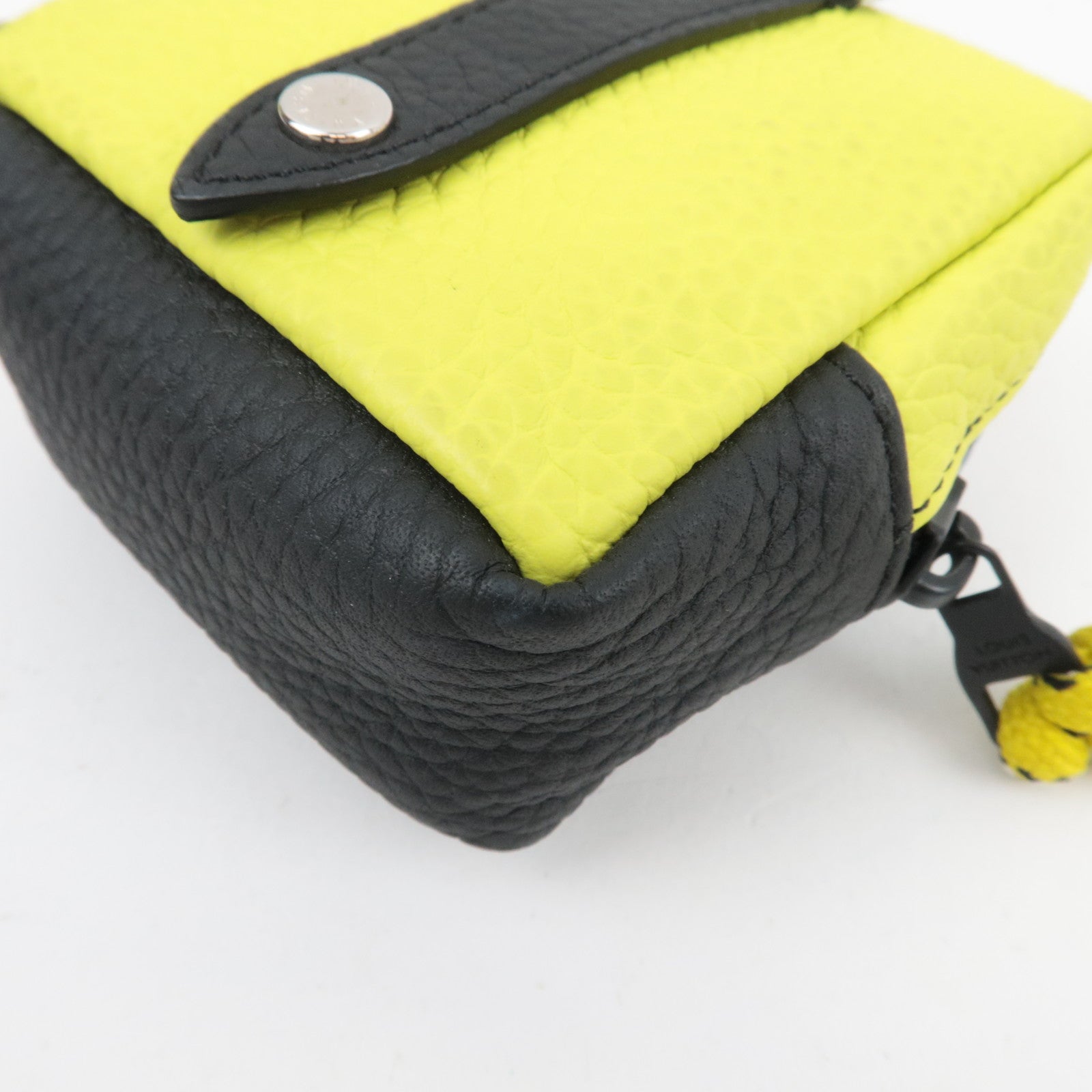 Louis Vuitton Square Pouch Color Blocks Taurillon Leather Gray M00739 CX0222