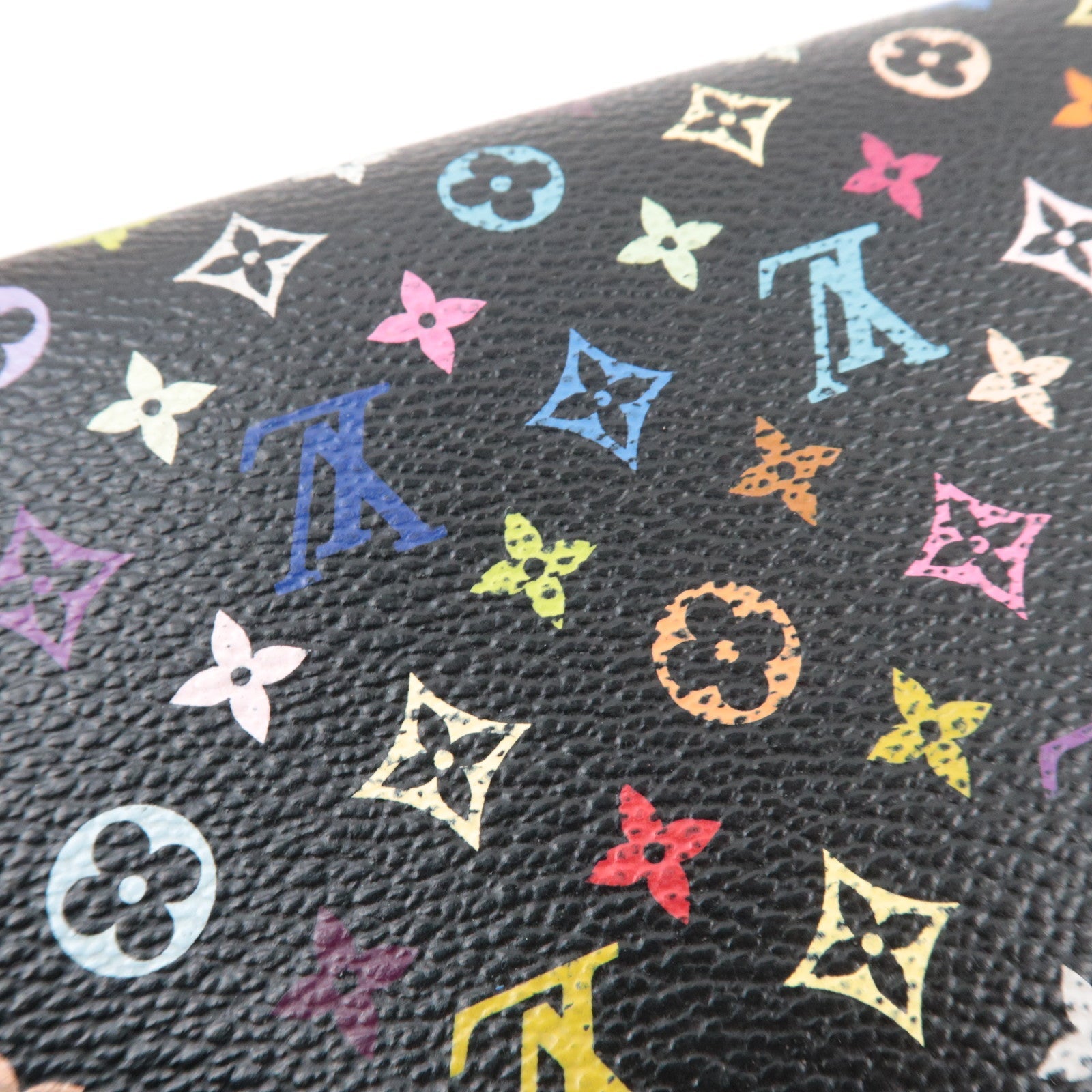 Louis Vuitton Monogram Multicolor Portefeuille Sarah Long Wallet Noir Grenade M93533 CA4122