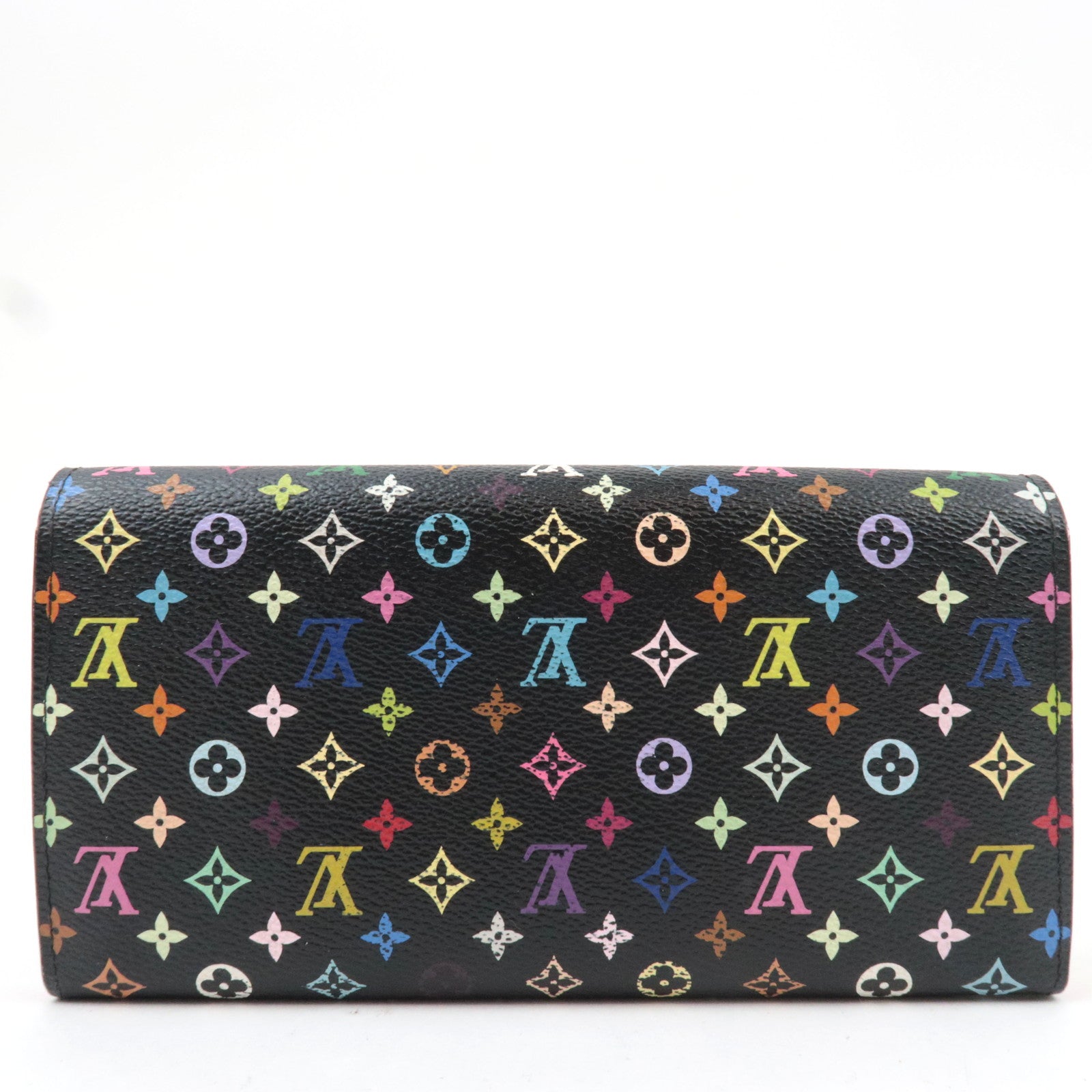 Louis Vuitton Monogram Multicolor Portefeuille Sarah Long Wallet Noir Grenade M93533 CA4122