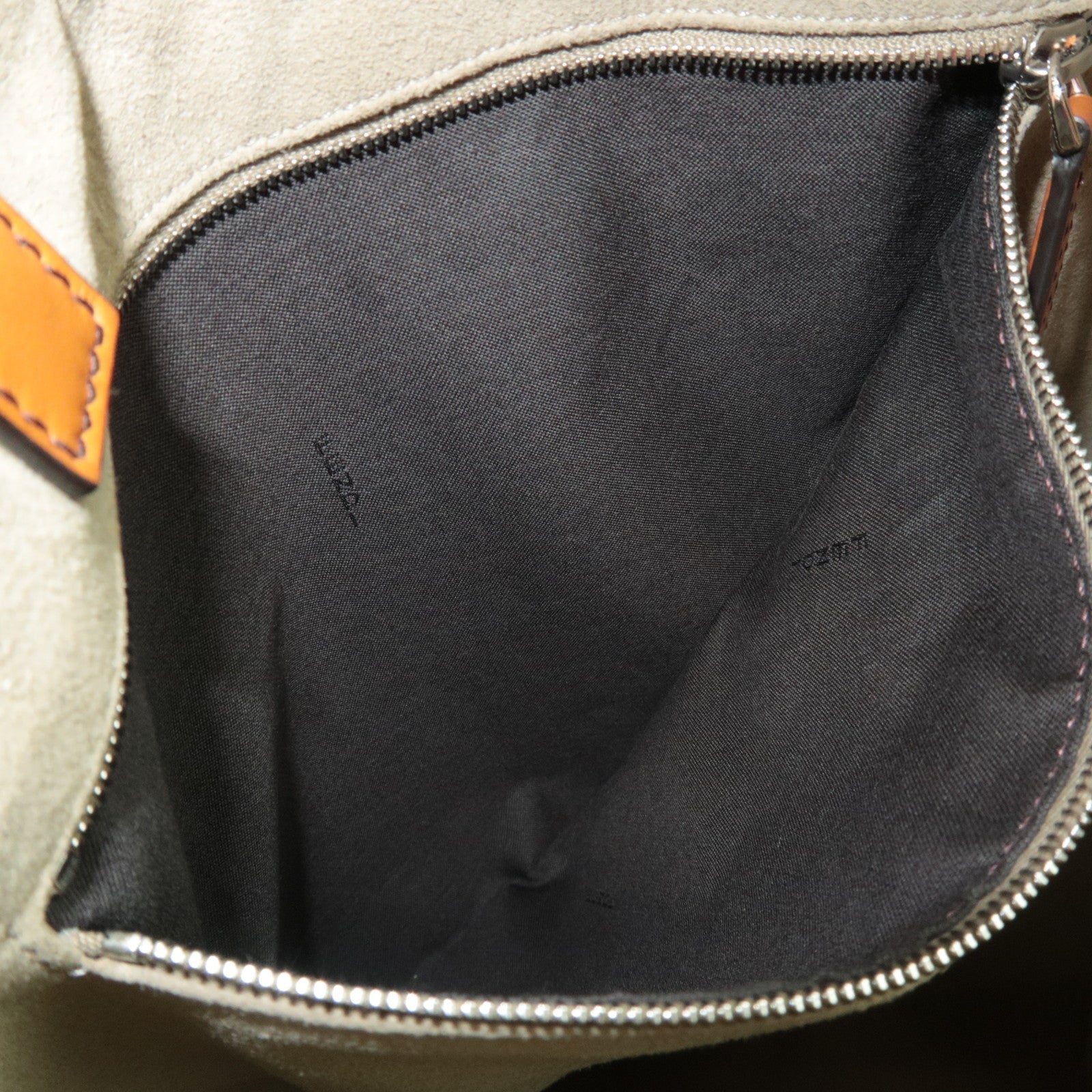 FENDI Logo Backpack Leather Brown 7VZ057