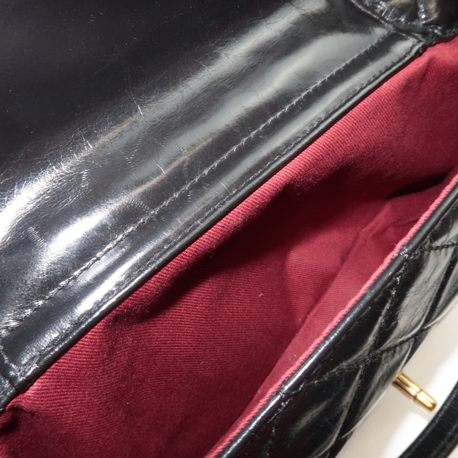 CHANEL Matelasse Chain Tote Bag Leather Black Gold HDW 20449651