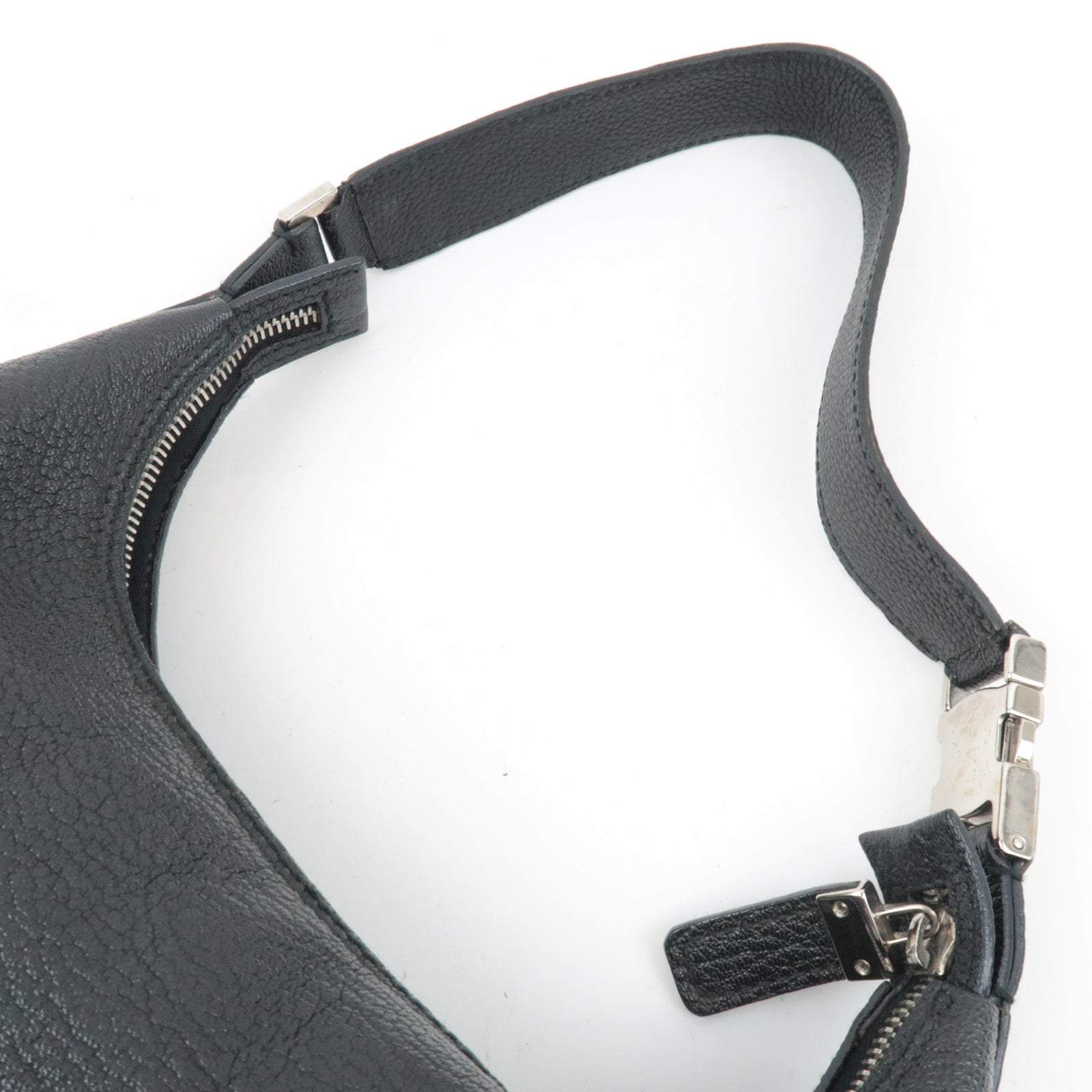 Ferragamo One Shoulder Bag Leather Black