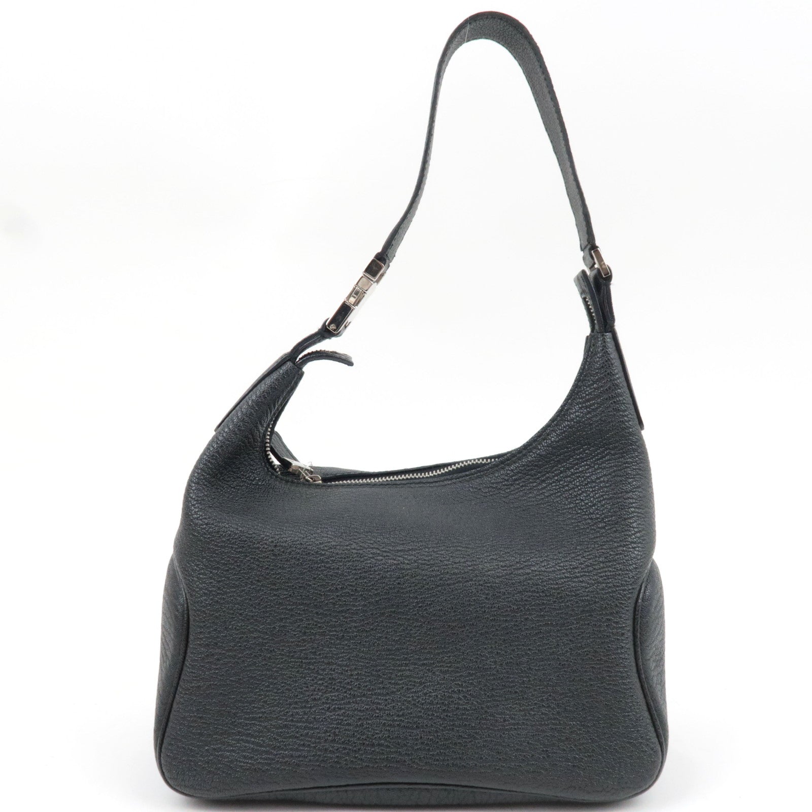 Ferragamo One Shoulder Bag Leather Black