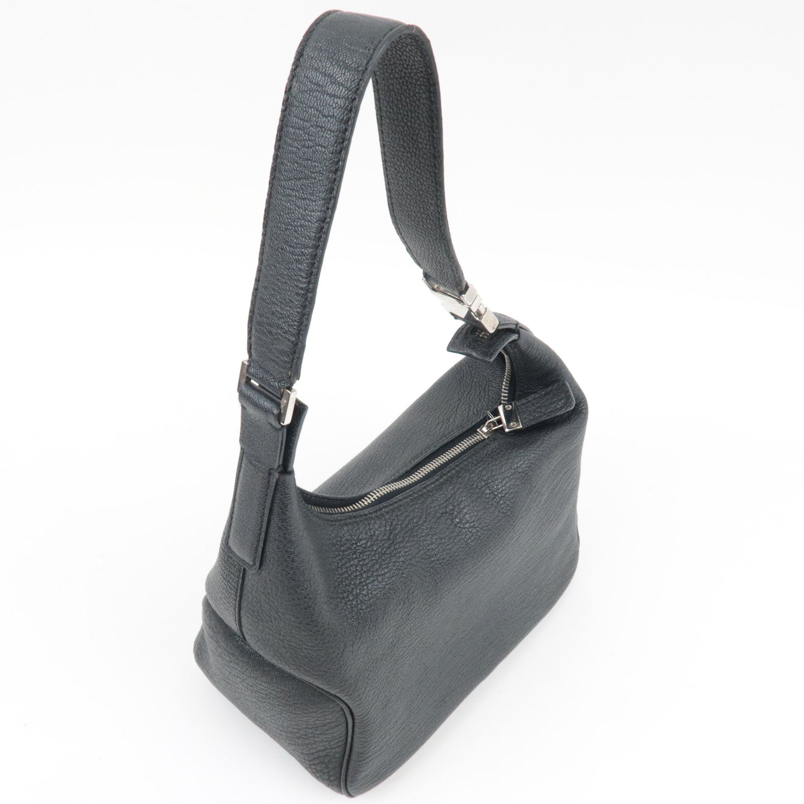 Ferragamo One Shoulder Bag Leather Black