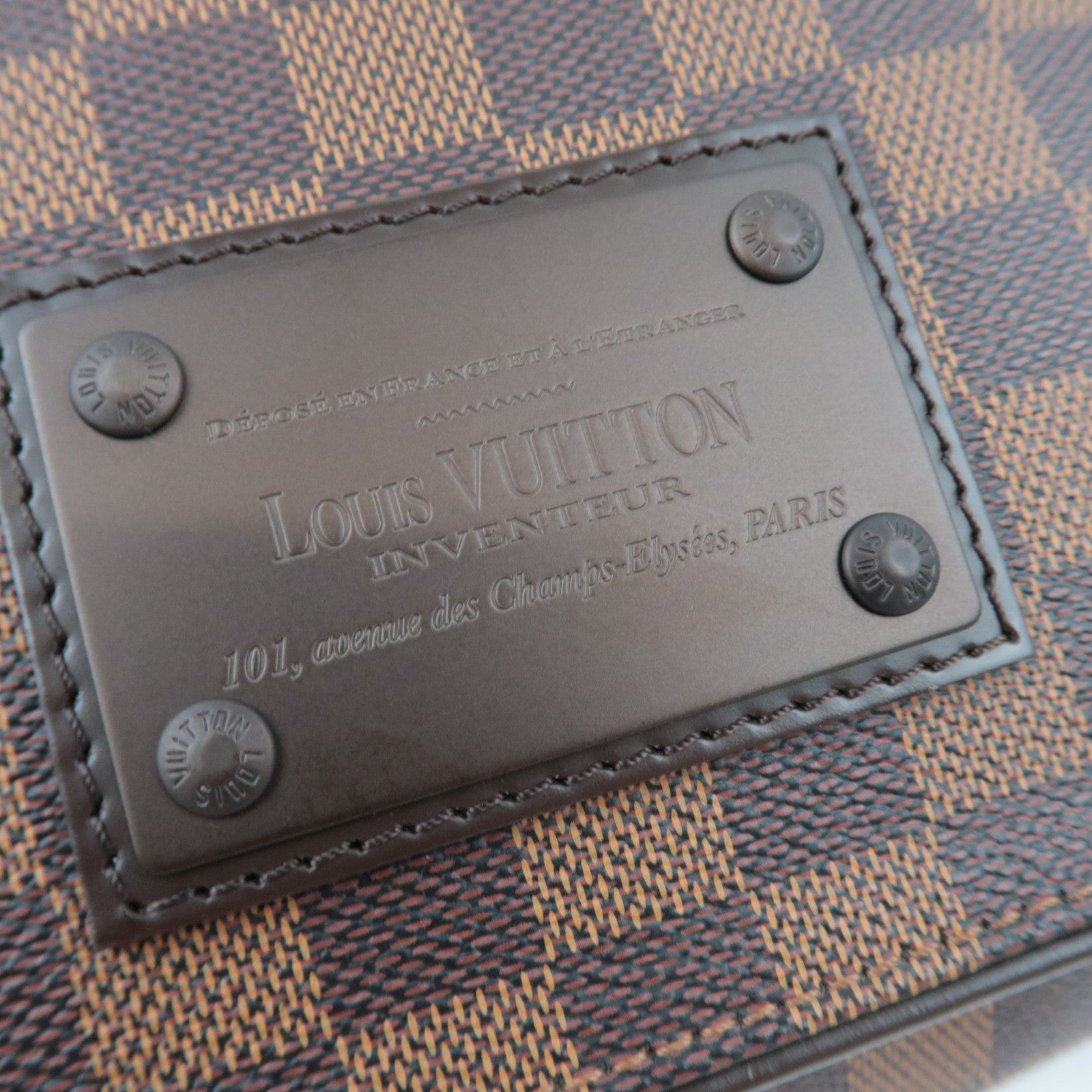 Louis Vuitton Damier Brooklyn MM Shoulder Bag N51211 SR4069