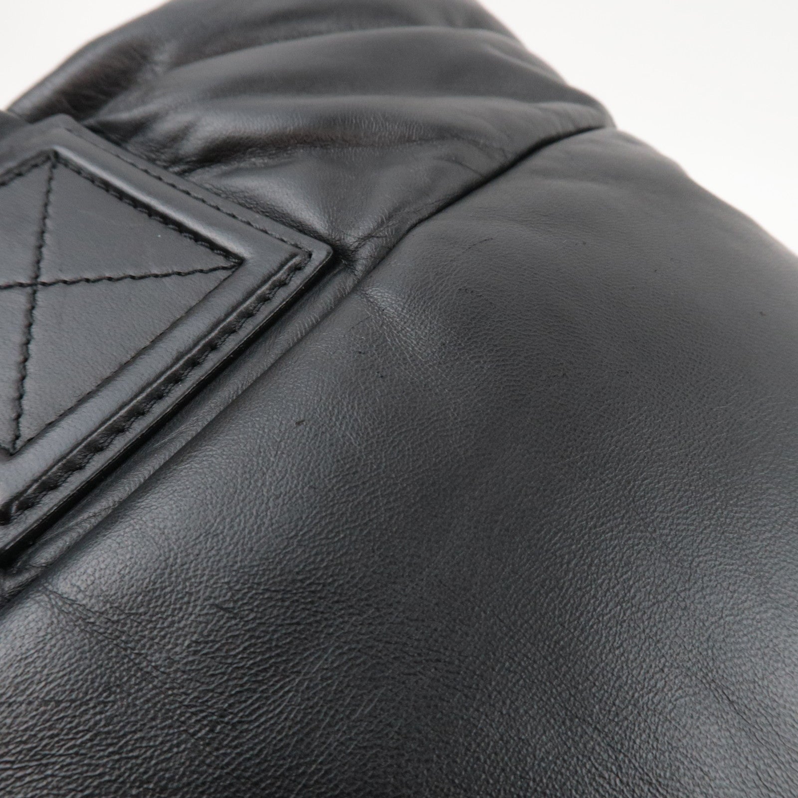 CHANEL Coco Cocoon Tote Bag Leather Black Silver HDW 14052139