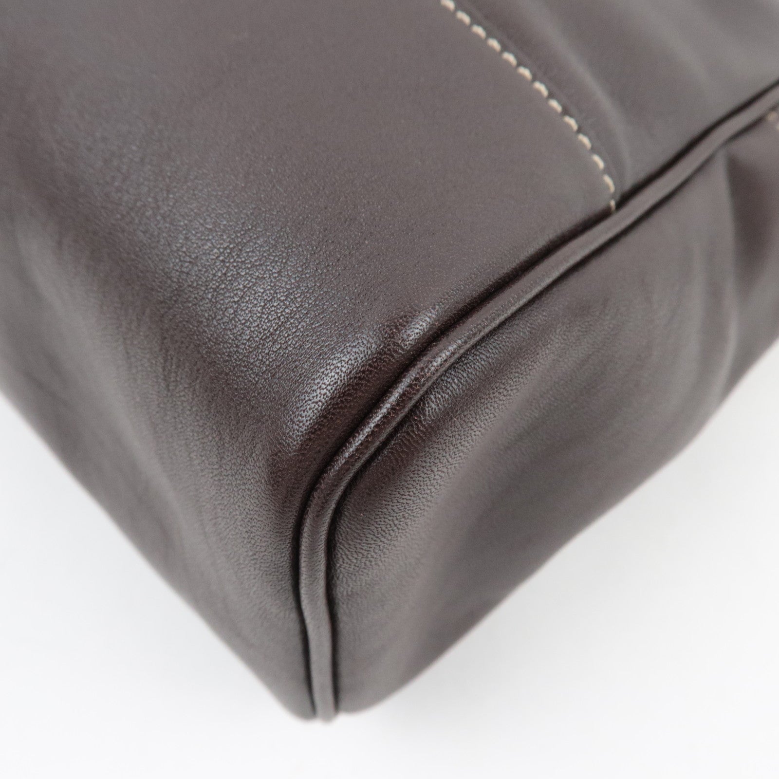 LOEWE Anagram Shoulder Bag Leather Brown