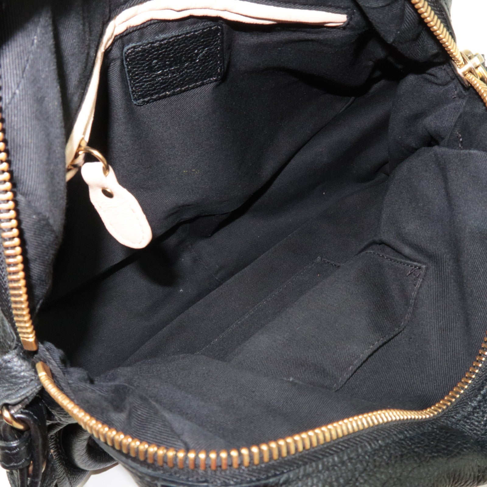 Chloe Paraty Medium 2Way Shoulder Bag Leather Black