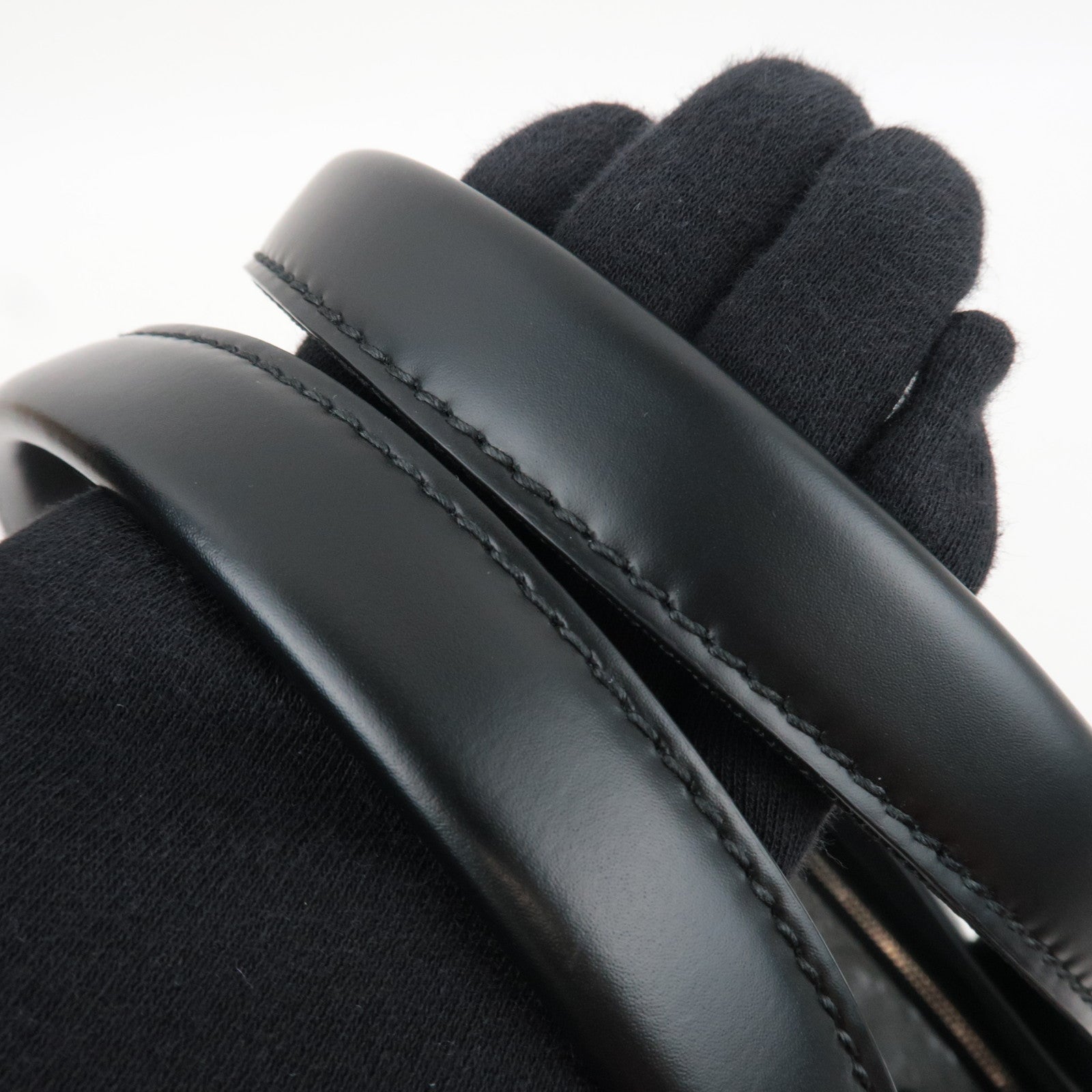 BALENCIAGA Navy Cabas S Handbag Canvas Leather White Black 339933 *Dust bag, Pouch