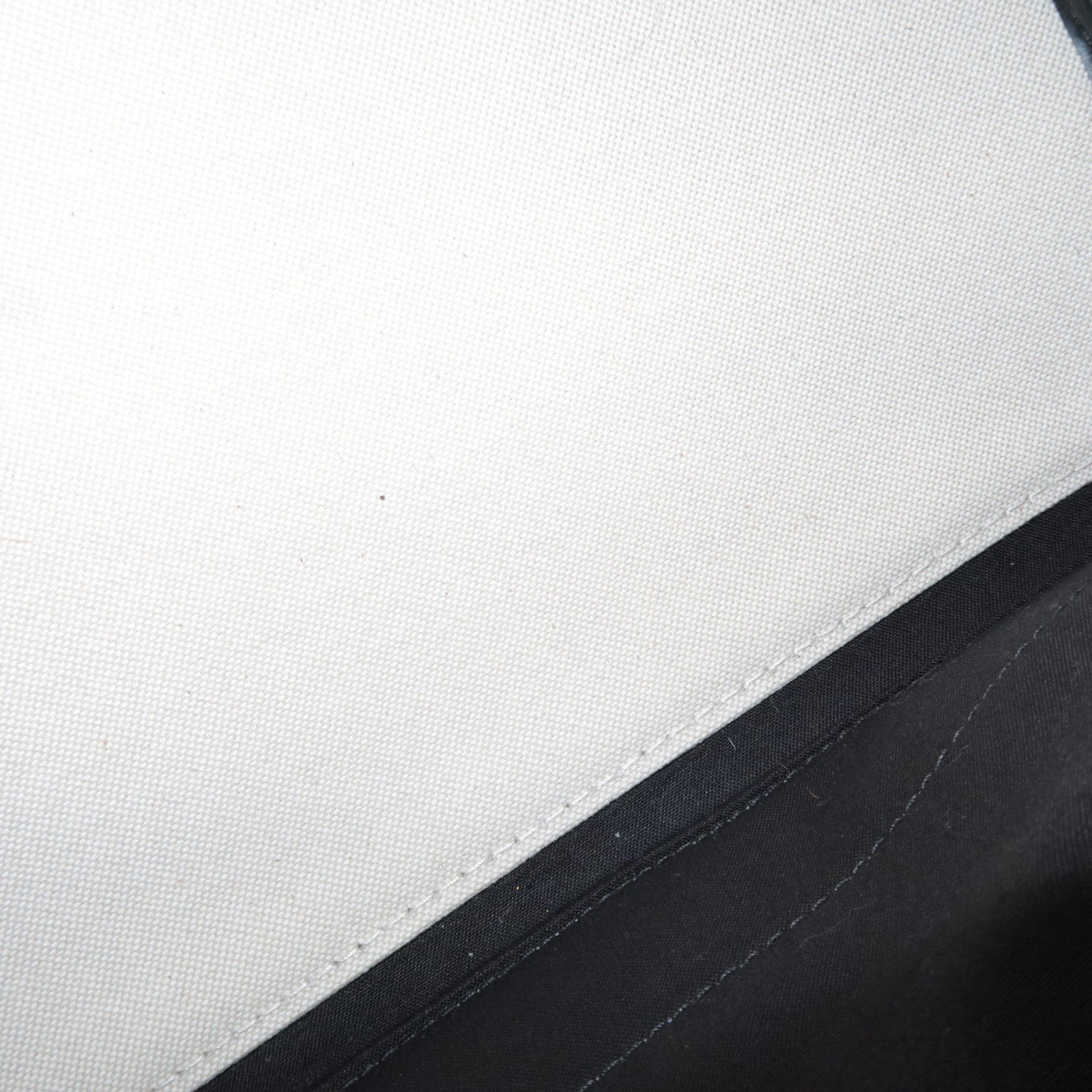 BALENCIAGA Navy Cabas S Handbag Canvas Leather White Black 339933 *Dust bag, Pouch