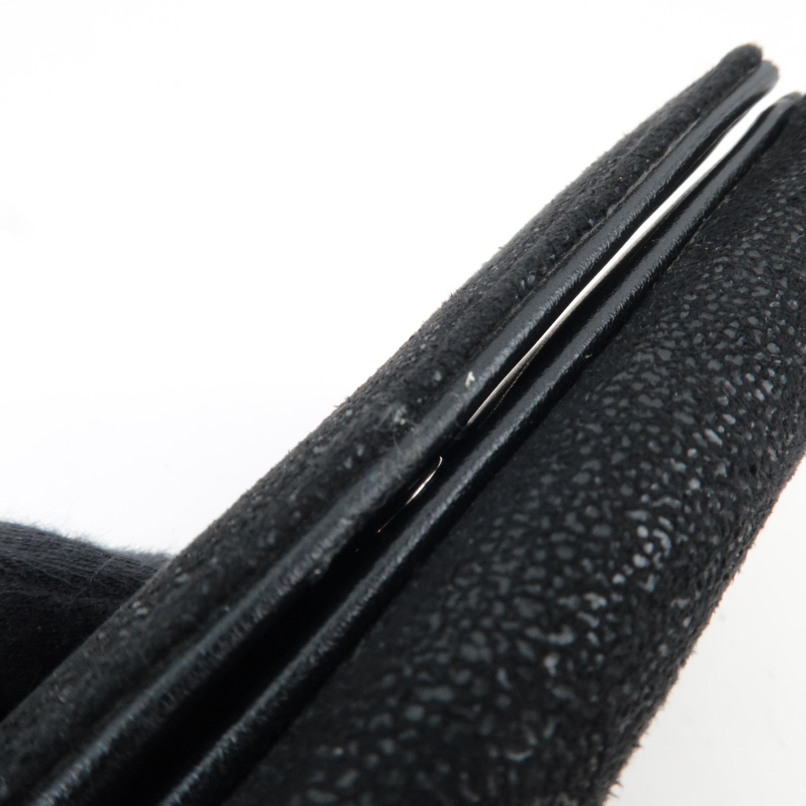 Stella Mccartney Falabella Double Hook Bifold Wallet Vegan Leather Black *Box