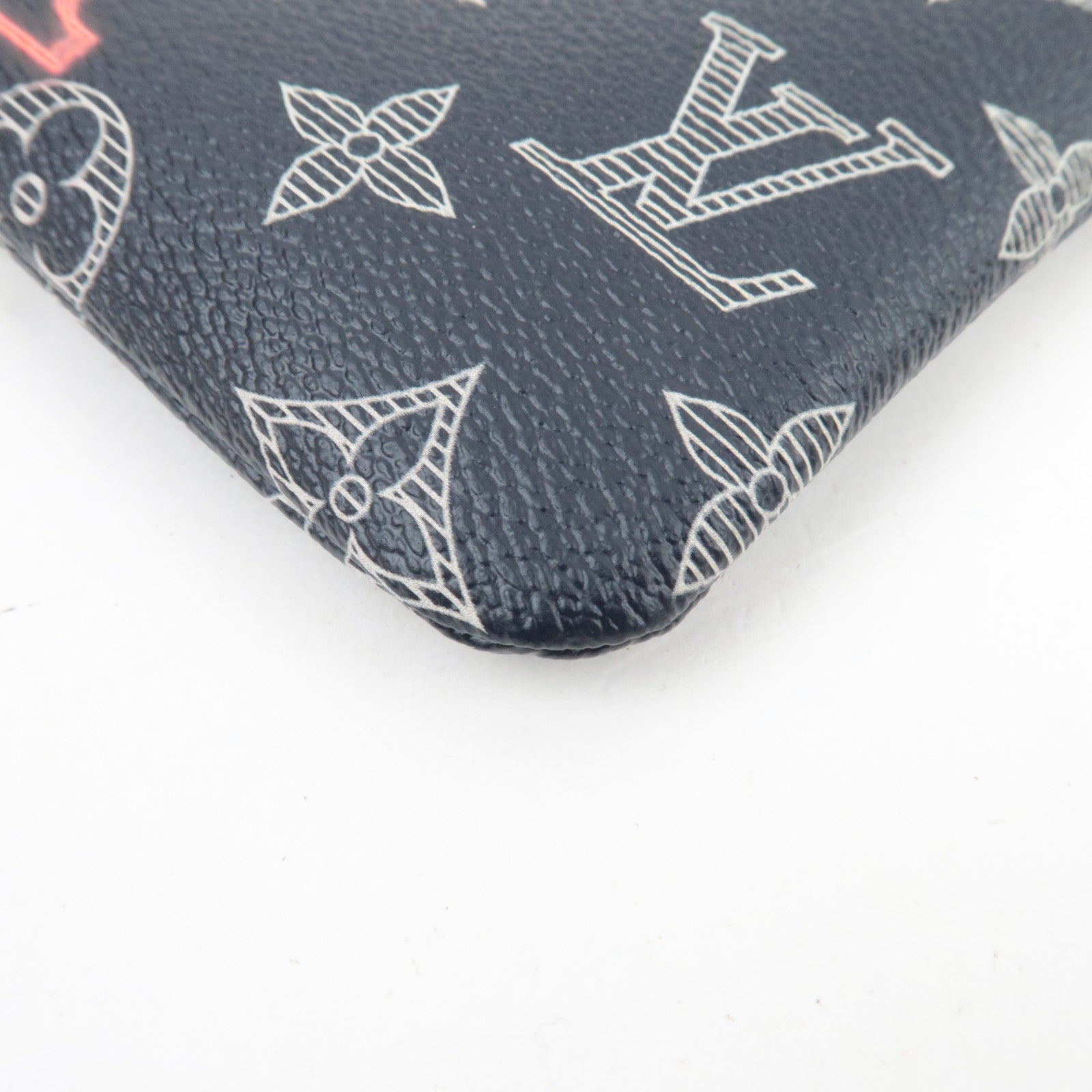 Louis Vuitton Monogram Ink Upside Down Pochette Apollo PM Pouch Navy M62898 SP2118 *Box, Dust bag