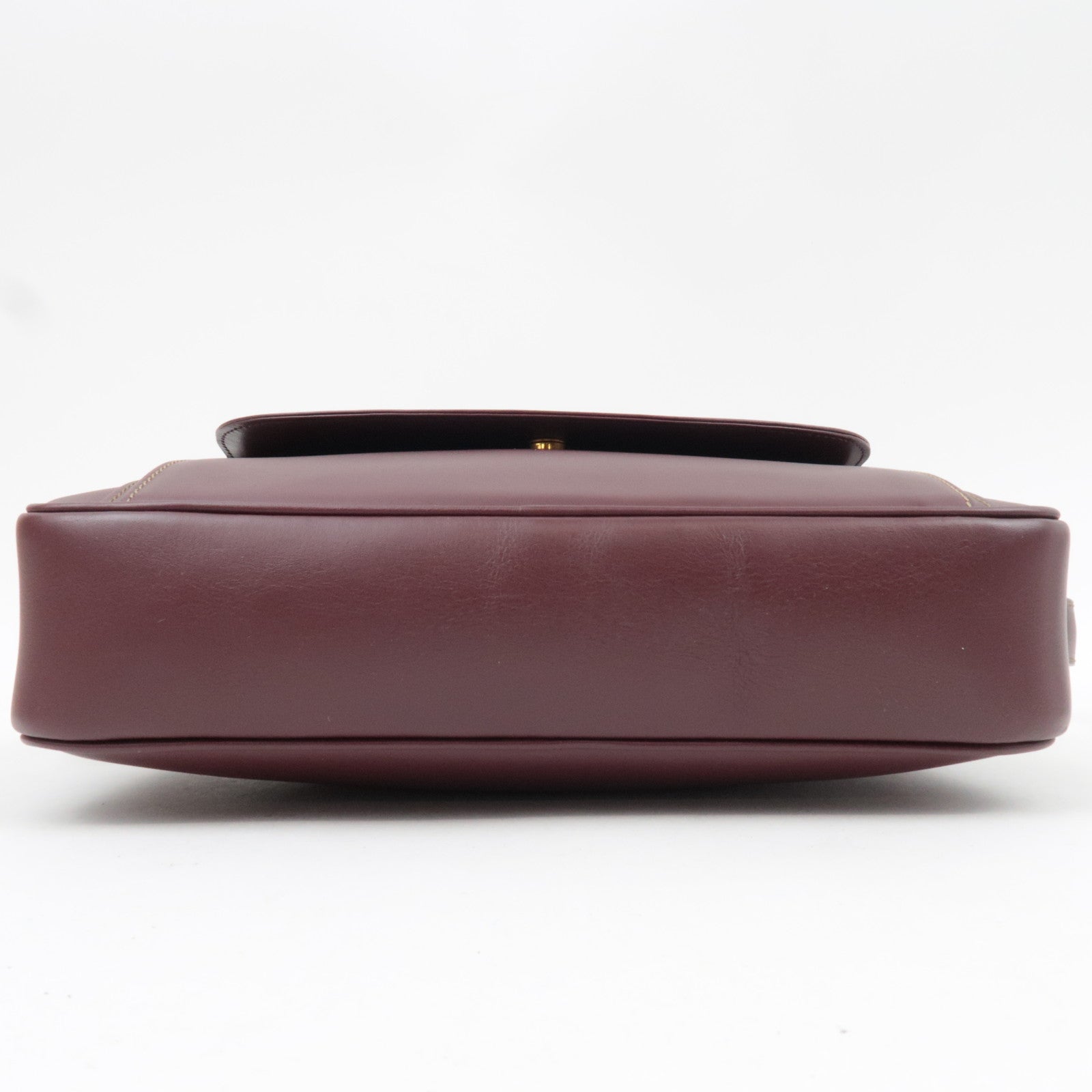 Cartier Must Line Shoulder Bag Leather Bordeaux Red *Dust bag