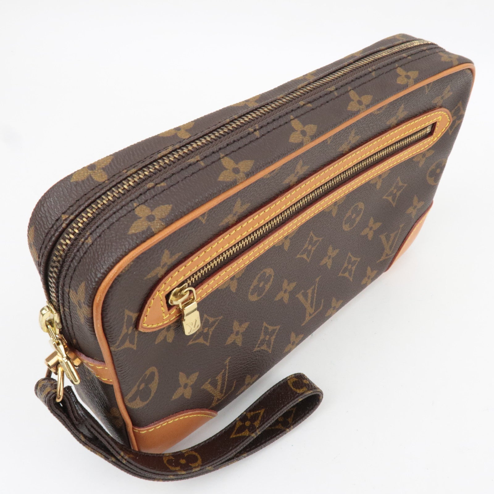Louis Vuitton Monogram Marly Dragonne GM Wristlet Clutch M51825 SL0916