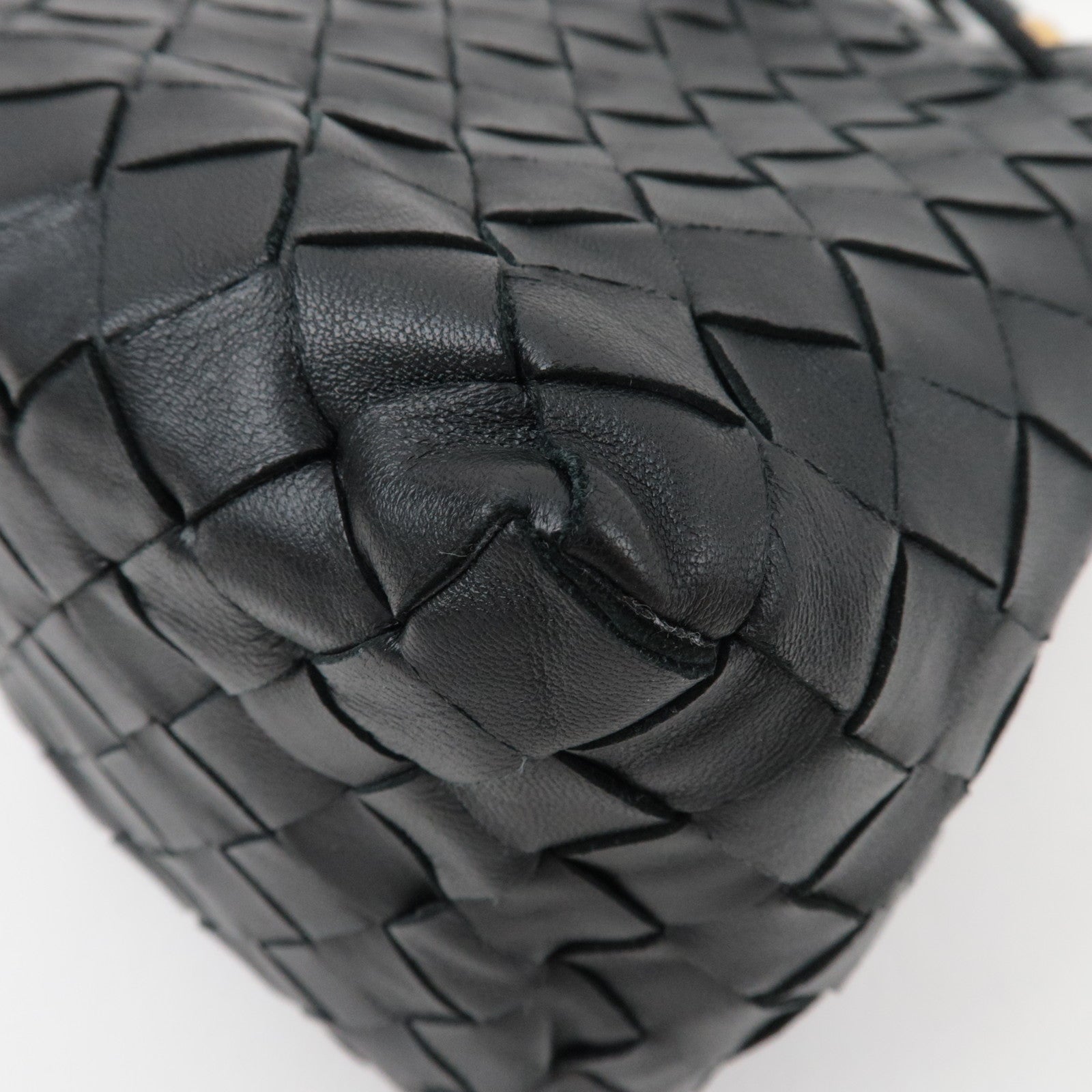 BOTTEGA VENETA Intrecciato Small Bucket Shoulder Bag Black 717432 *Dust bag