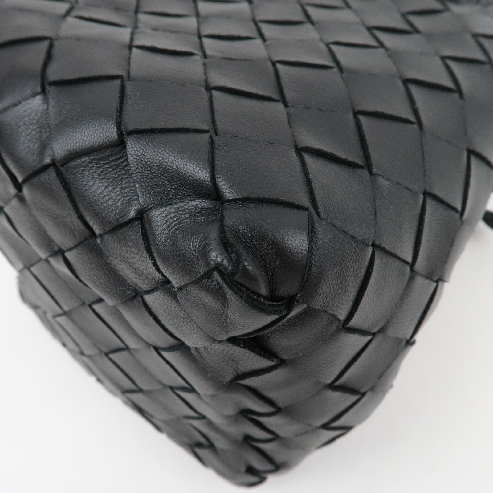 BOTTEGA VENETA Intrecciato Small Bucket Shoulder Bag Black 717432 *Dust bag