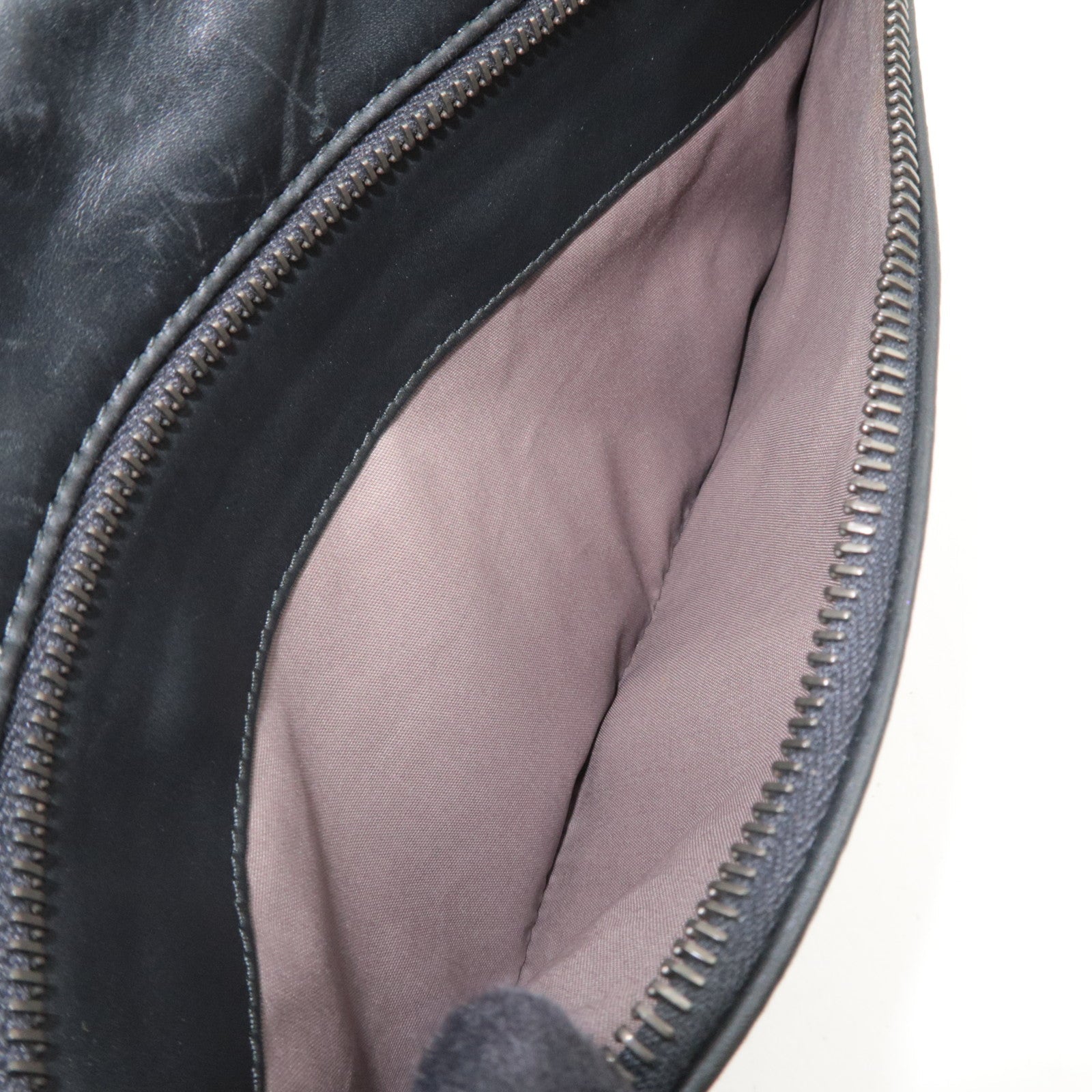 BOTTEGA VENETA Intrecciato Leather Body Bag Black *Dust bag